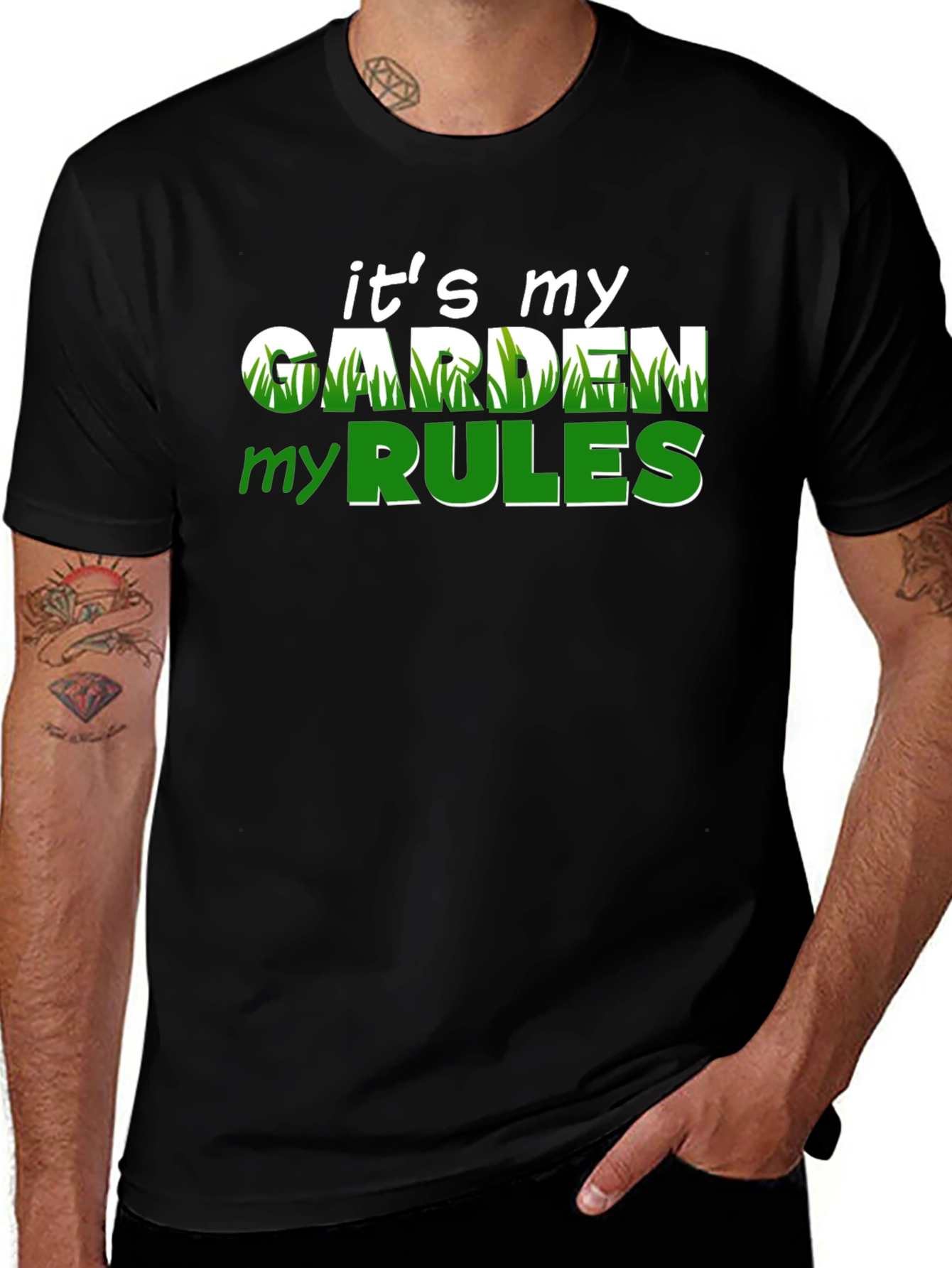 Funny Gardening T-Shirt: Its My Garden My Rules