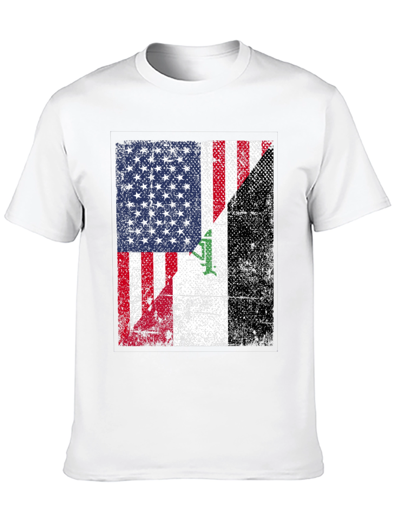 USA Iraq Flag Graphic T-Shirt