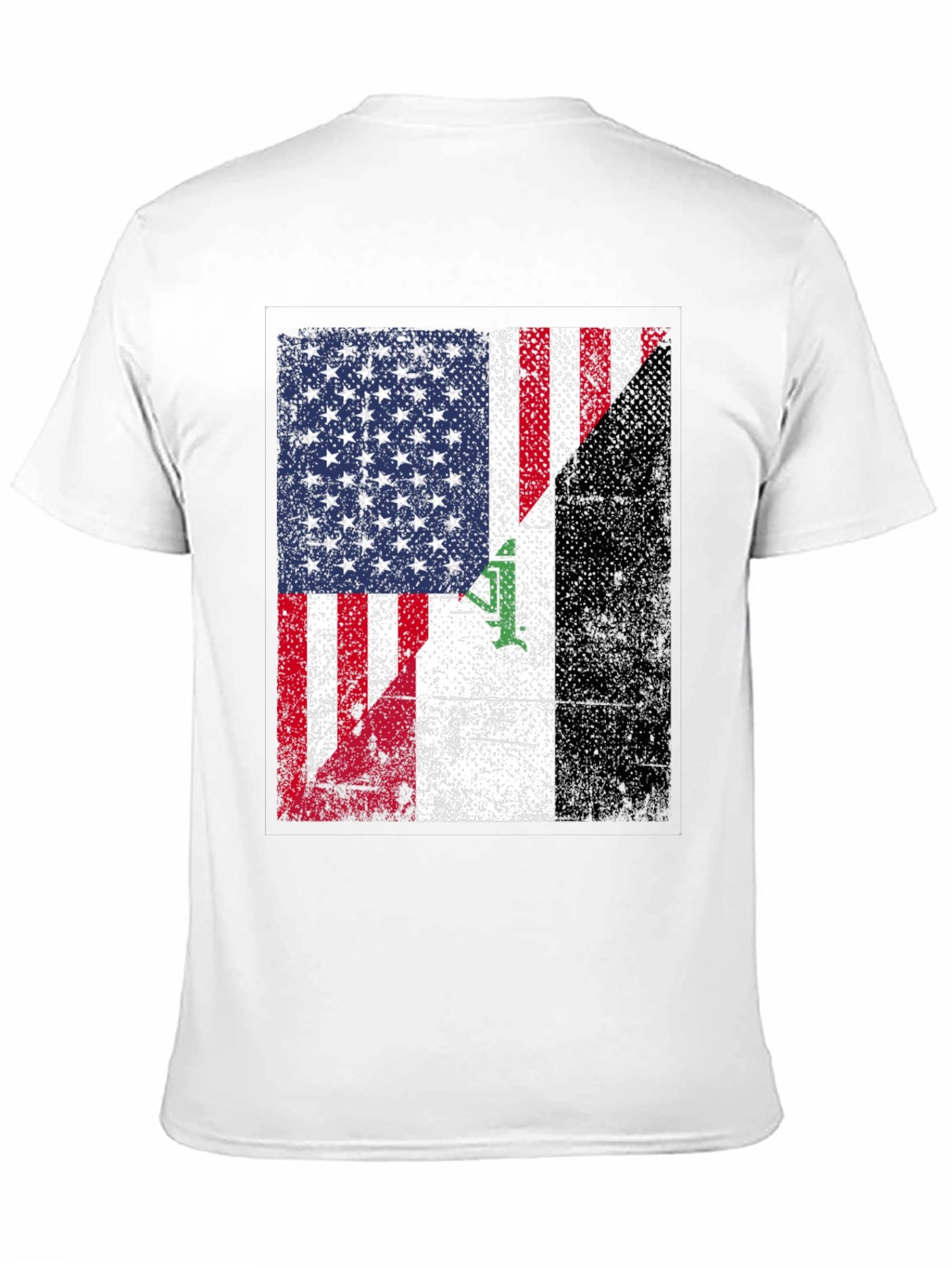 USA Iraq Flag Graphic T-Shirt