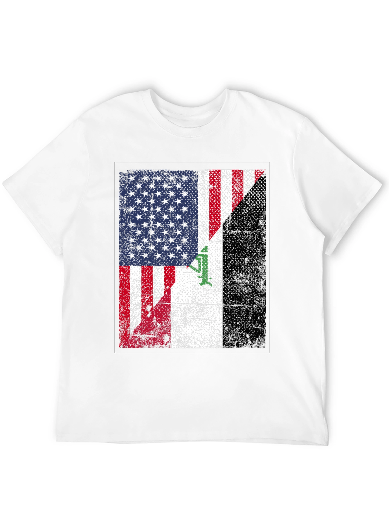 USA Iraq Flag Graphic T-Shirt