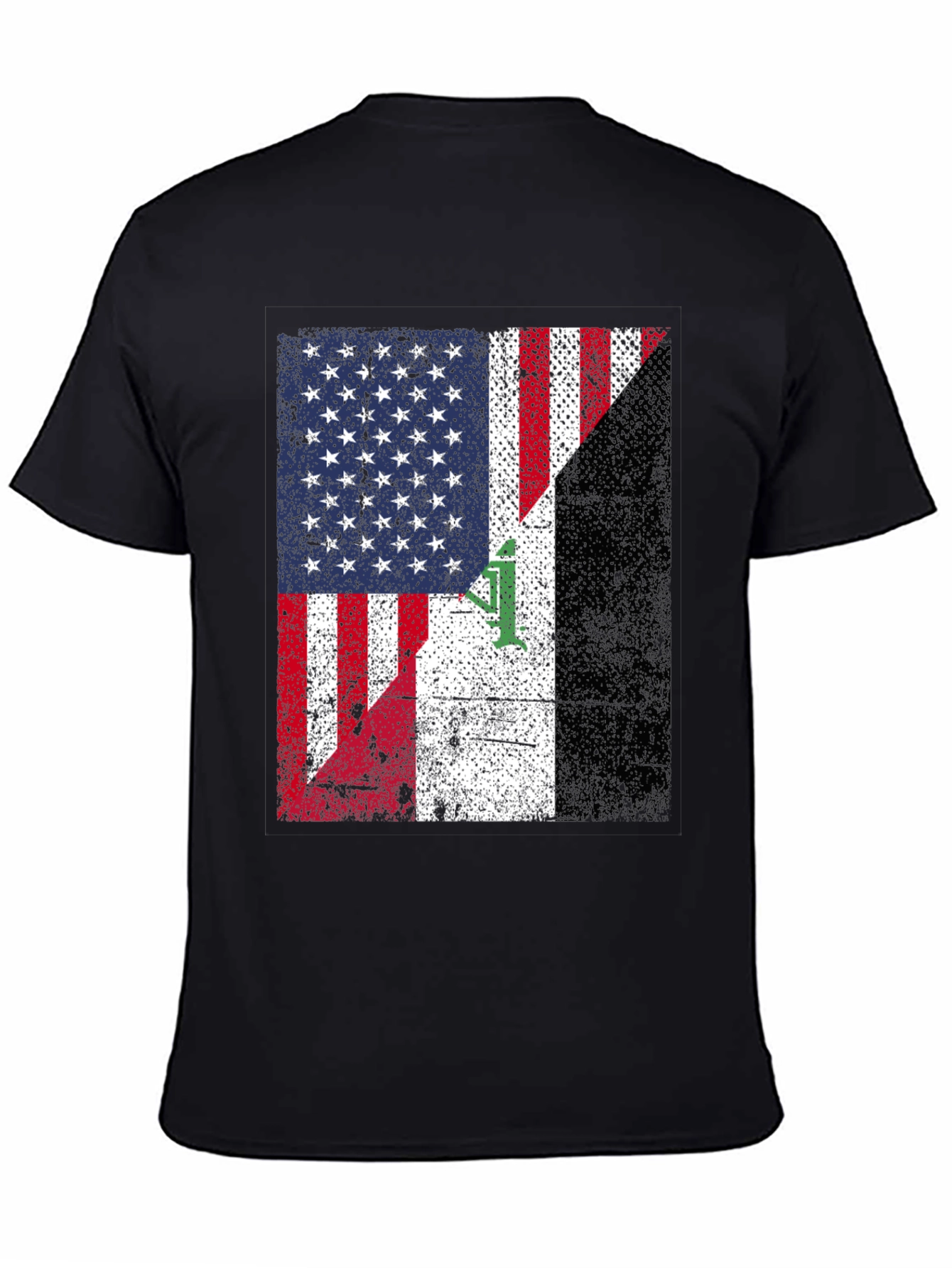 USA Iraq Flag Graphic T-Shirt