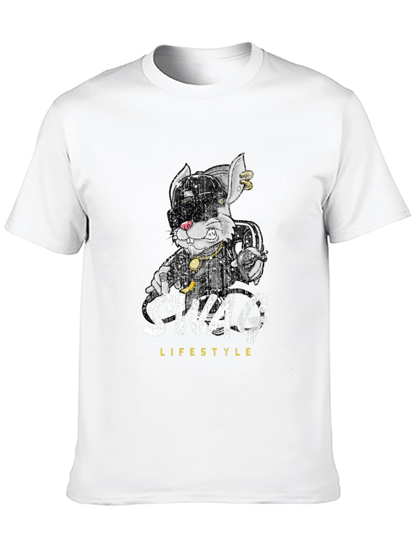 Swag Lifestyle Black Graphic T-Shirt