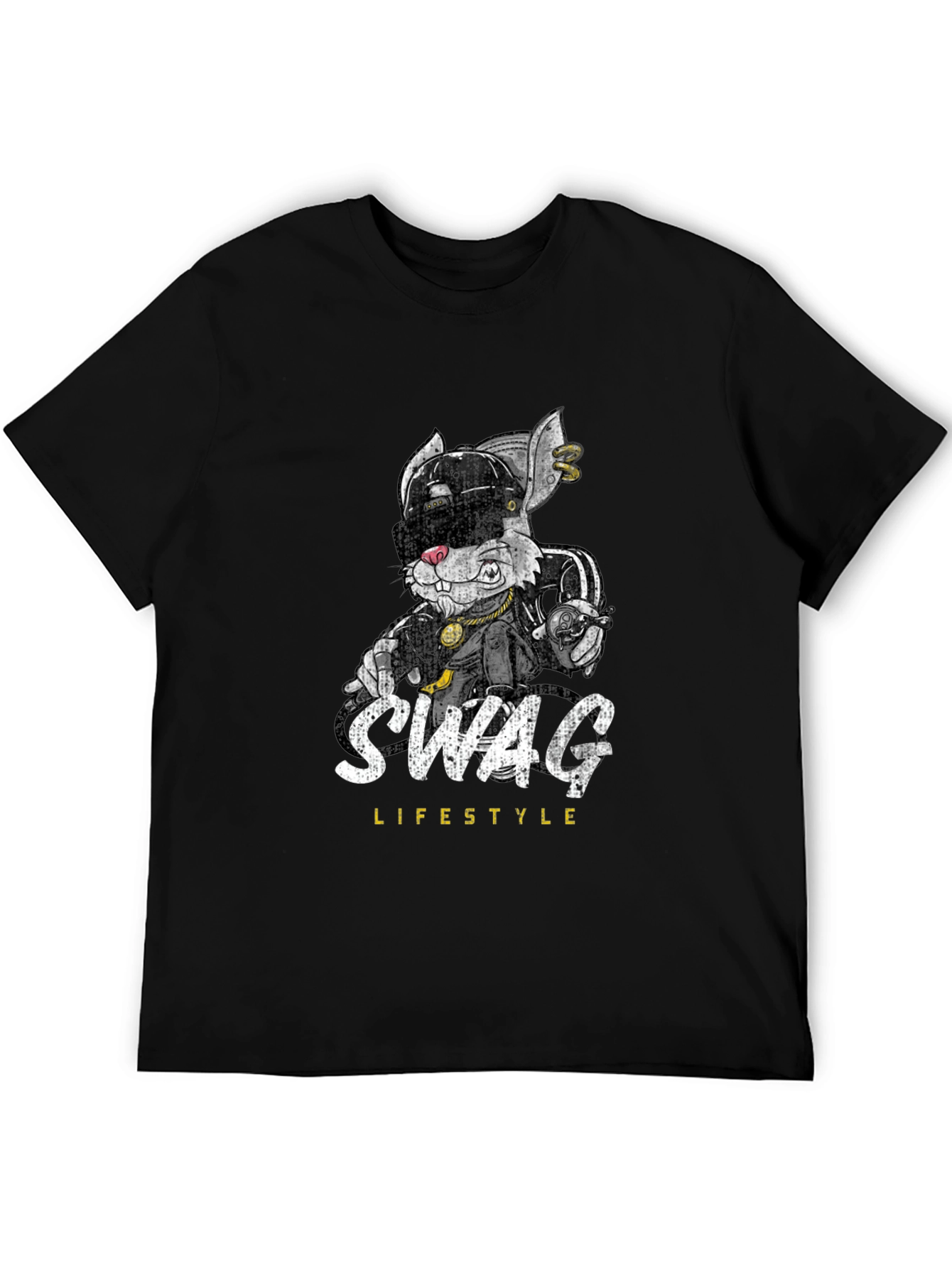 Swag Lifestyle Black Graphic T-Shirt