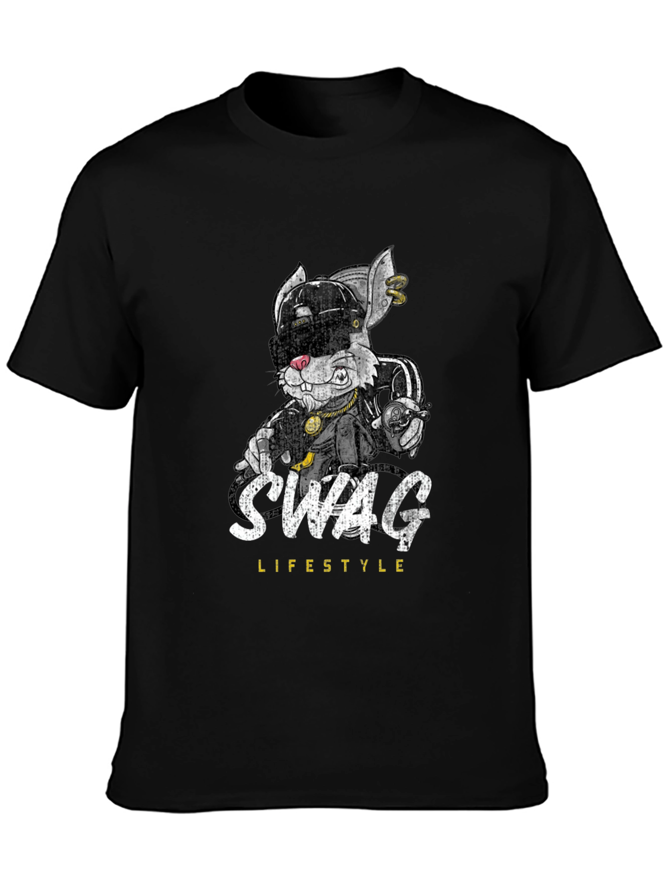 Swag Lifestyle Black Graphic T-Shirt