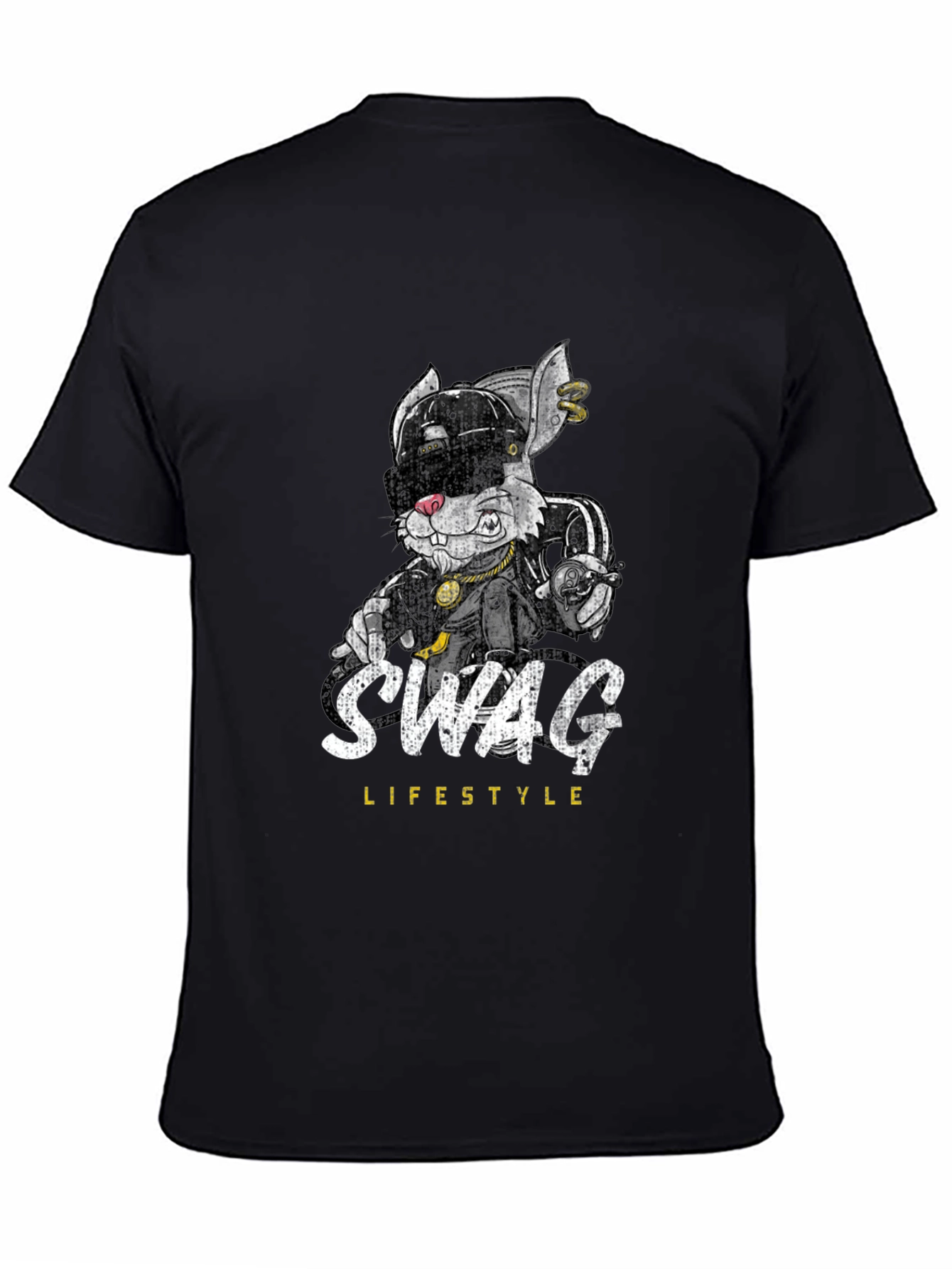 Swag Lifestyle Black Graphic T-Shirt