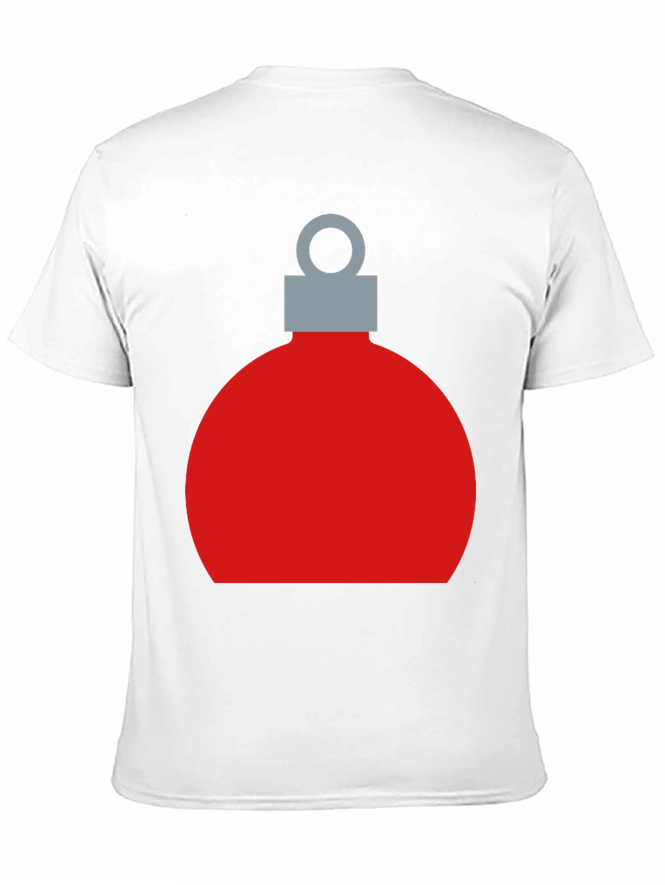 Festive Christmas Ornament Graphic Tee - Black
