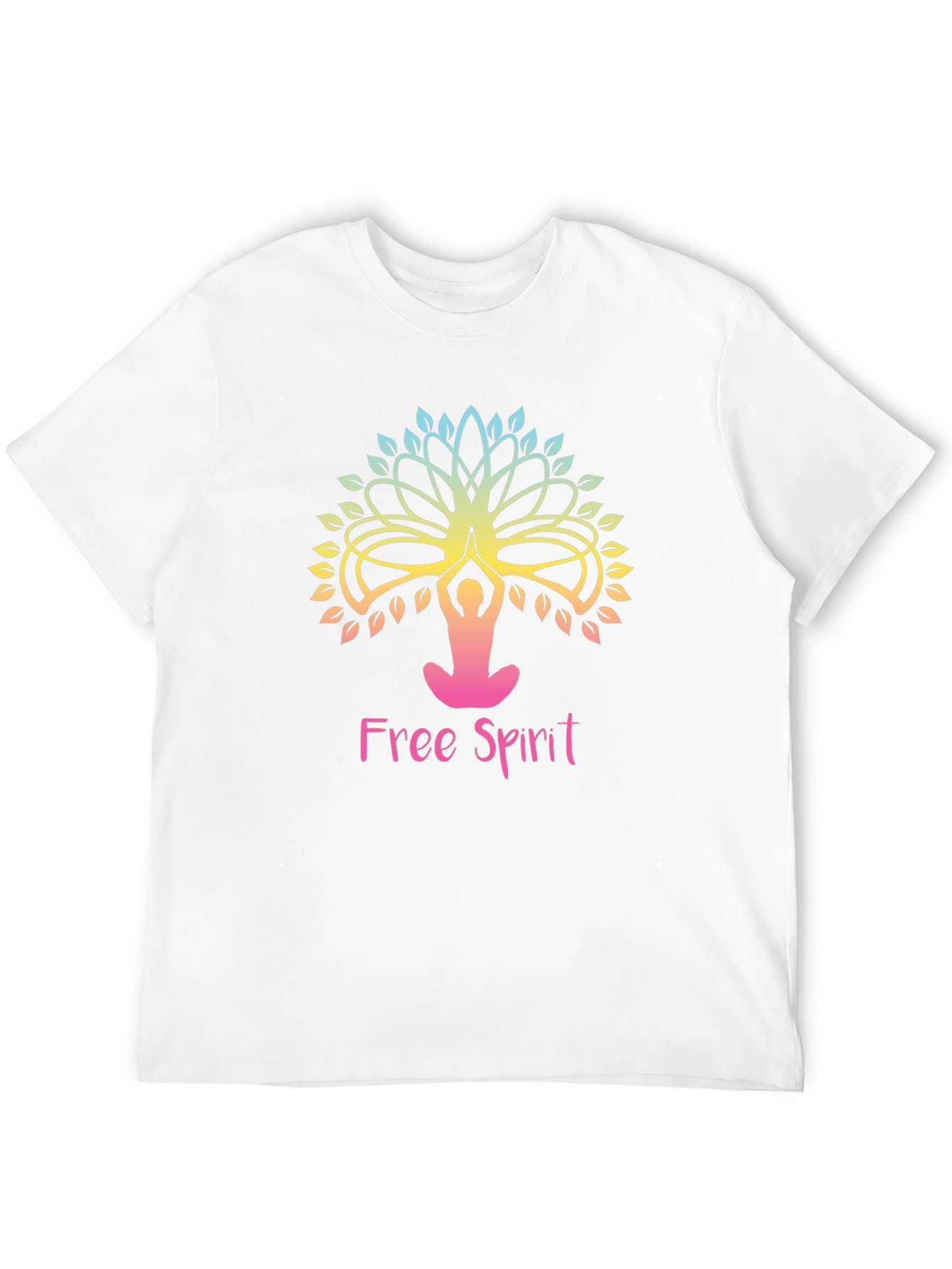 Free Spirit Yoga Tree Graphic Tee - Black