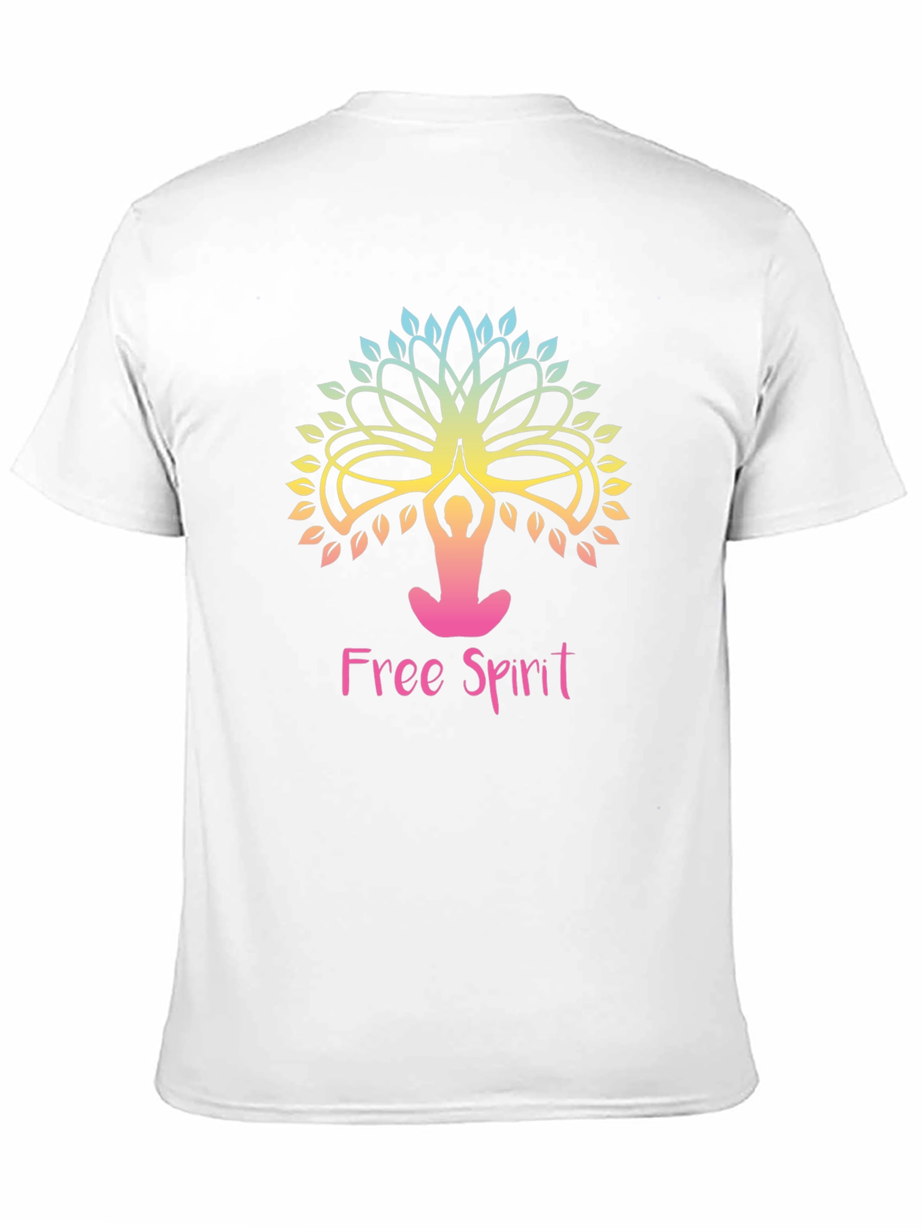 Free Spirit Yoga Tree Graphic Tee - Black