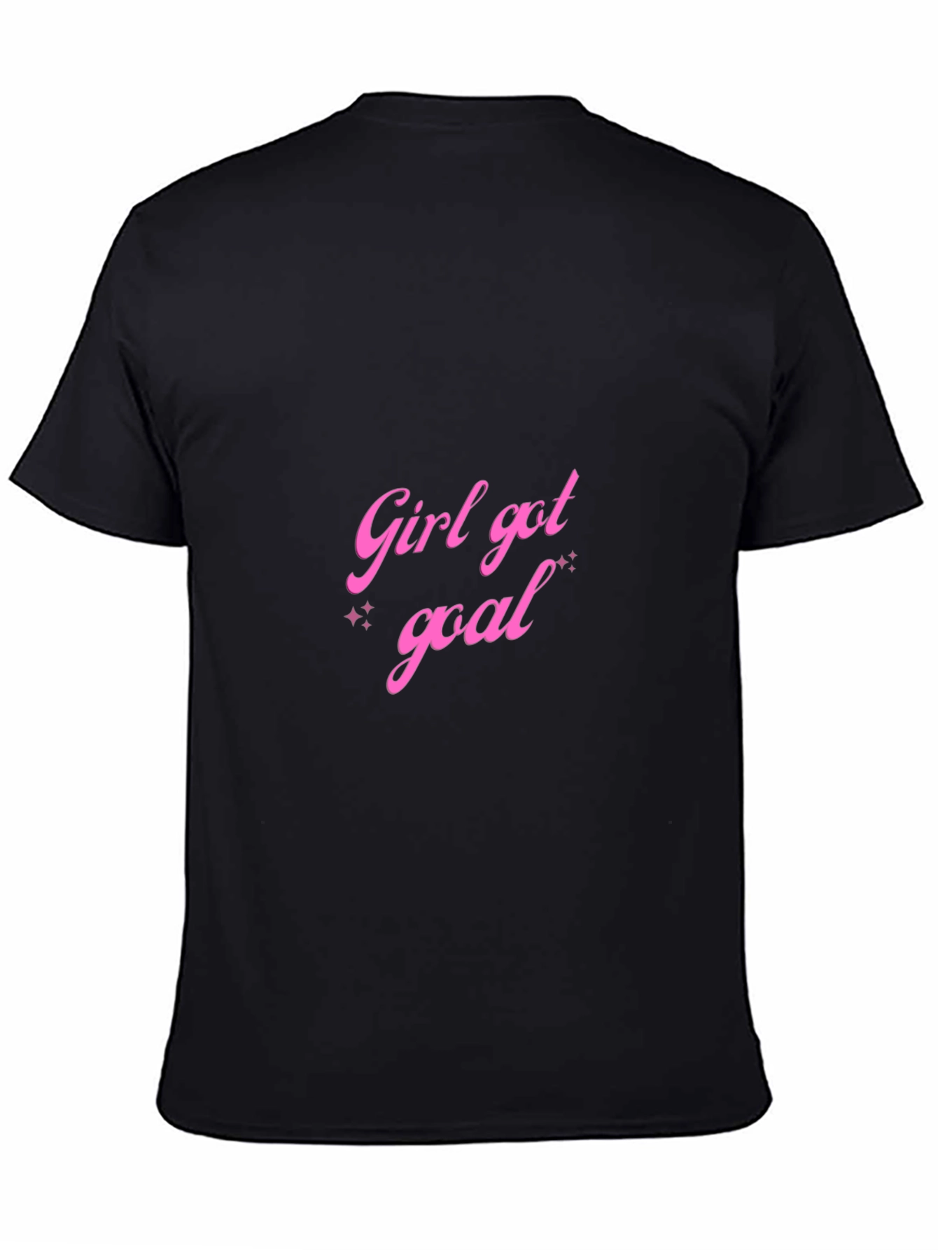 Girl Got Goal Black Graphic Tee