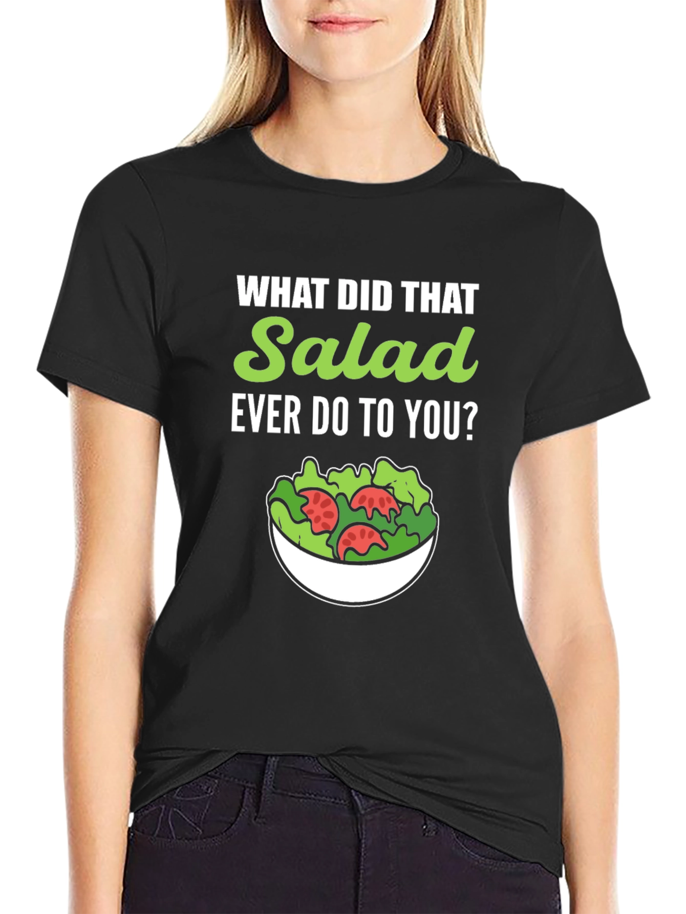 Funny Salad Graphic Tee - Vegan/Vegetarian Humor