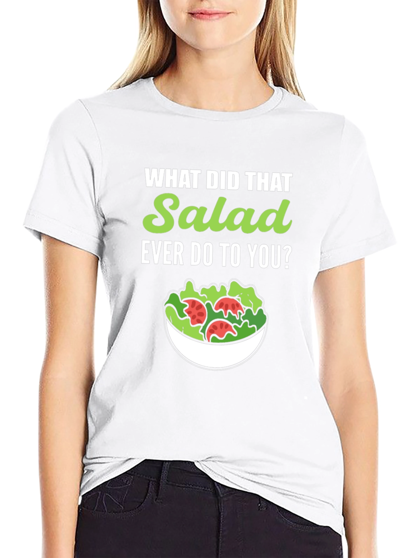Funny Salad Graphic Tee - Vegan/Vegetarian Humor