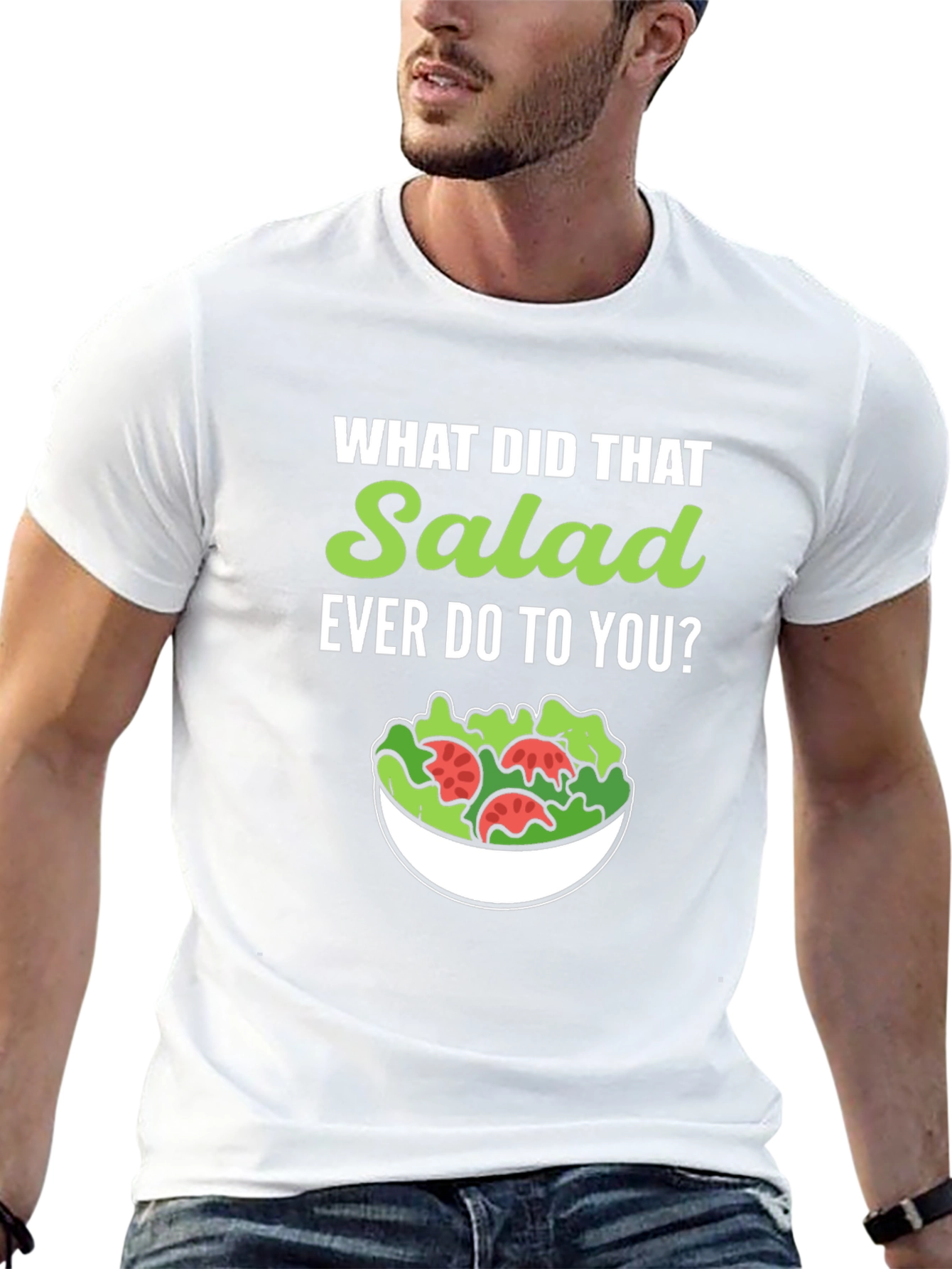 Funny Salad Graphic Tee - Vegan/Vegetarian Humor