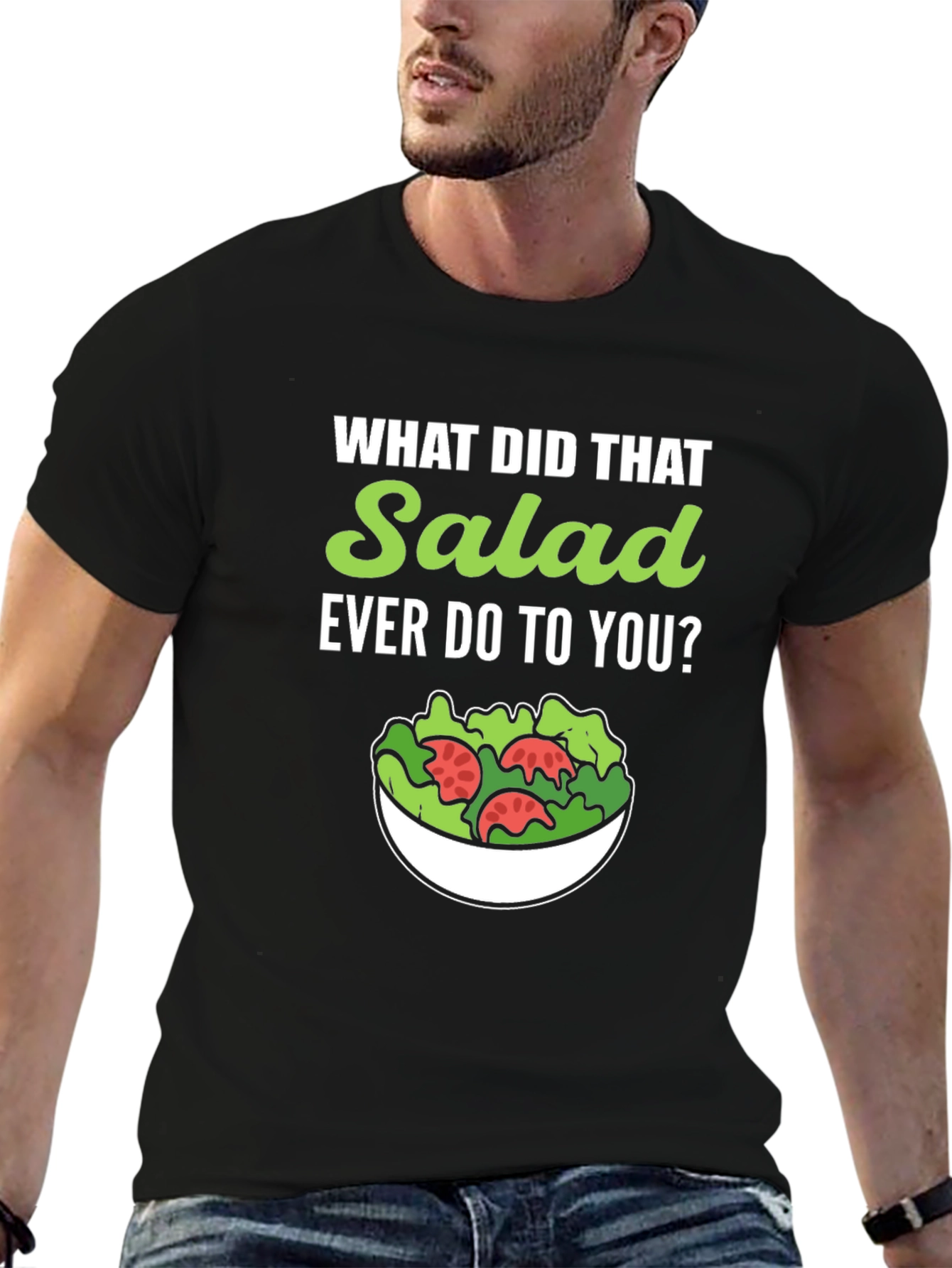 Funny Salad Graphic Tee - Vegan/Vegetarian Humor
