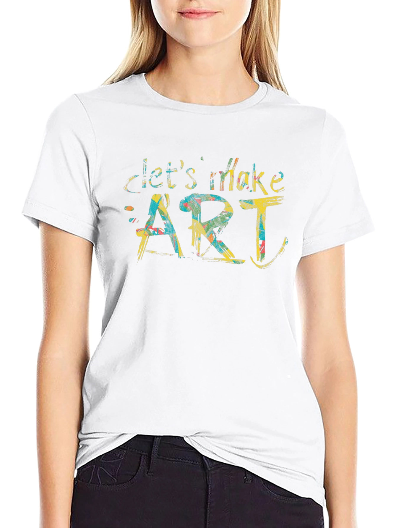 Lets Make Art T-Shirt - Creative Design Tee