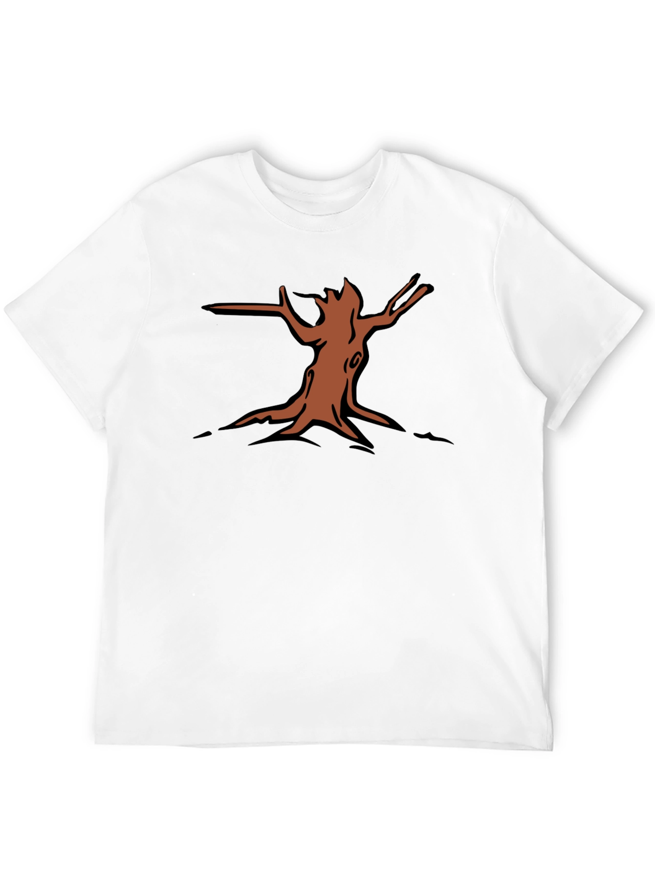 Nature Graphic Tee - Tree Stump Design