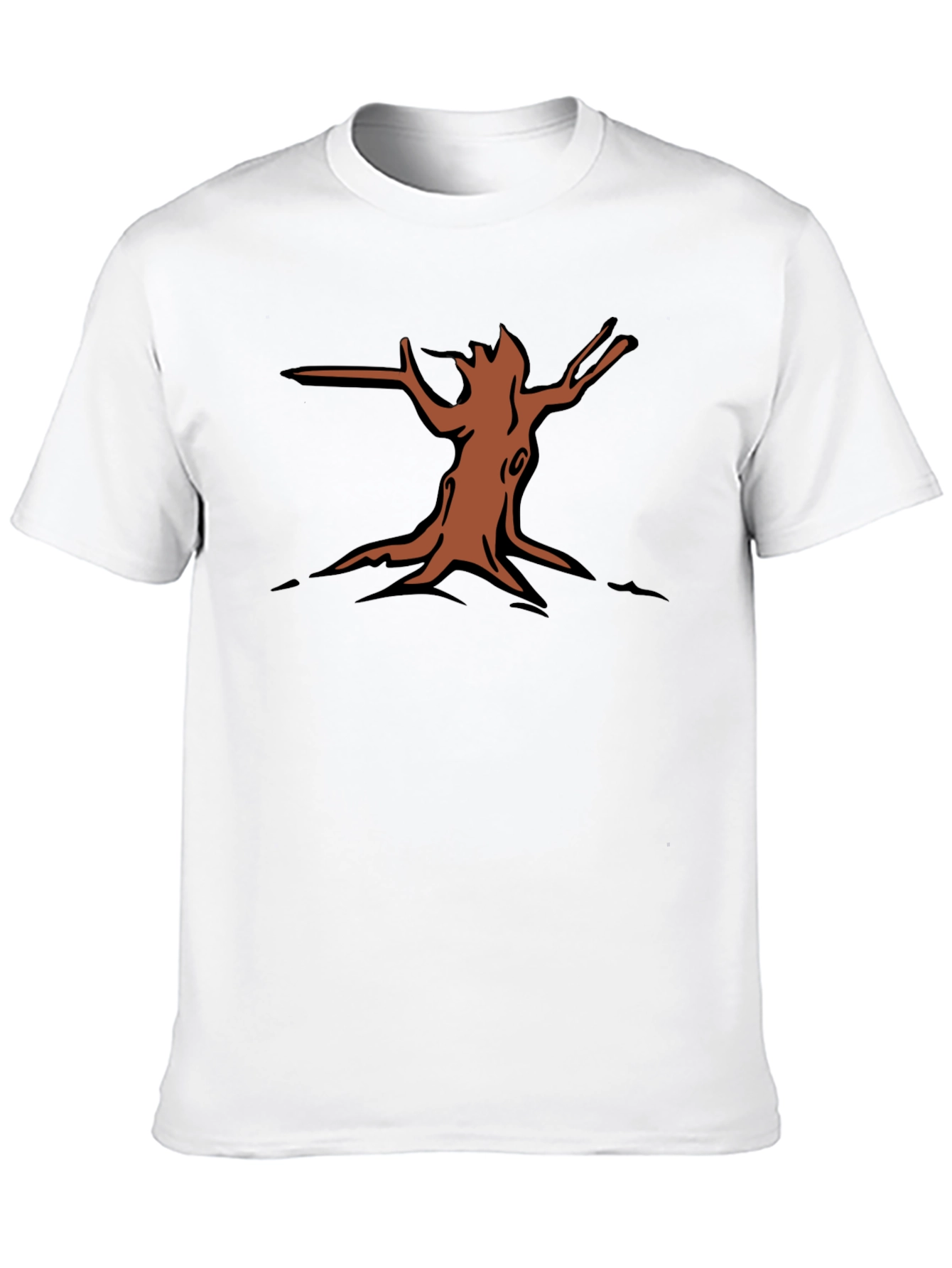 Nature Graphic Tee - Tree Stump Design
