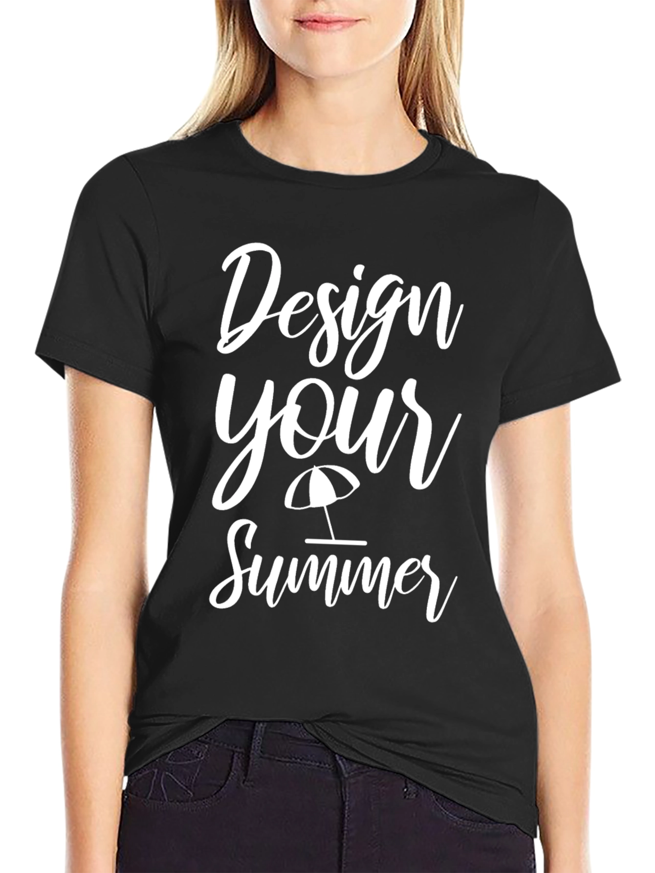 Design Your Summer Black T-Shirt