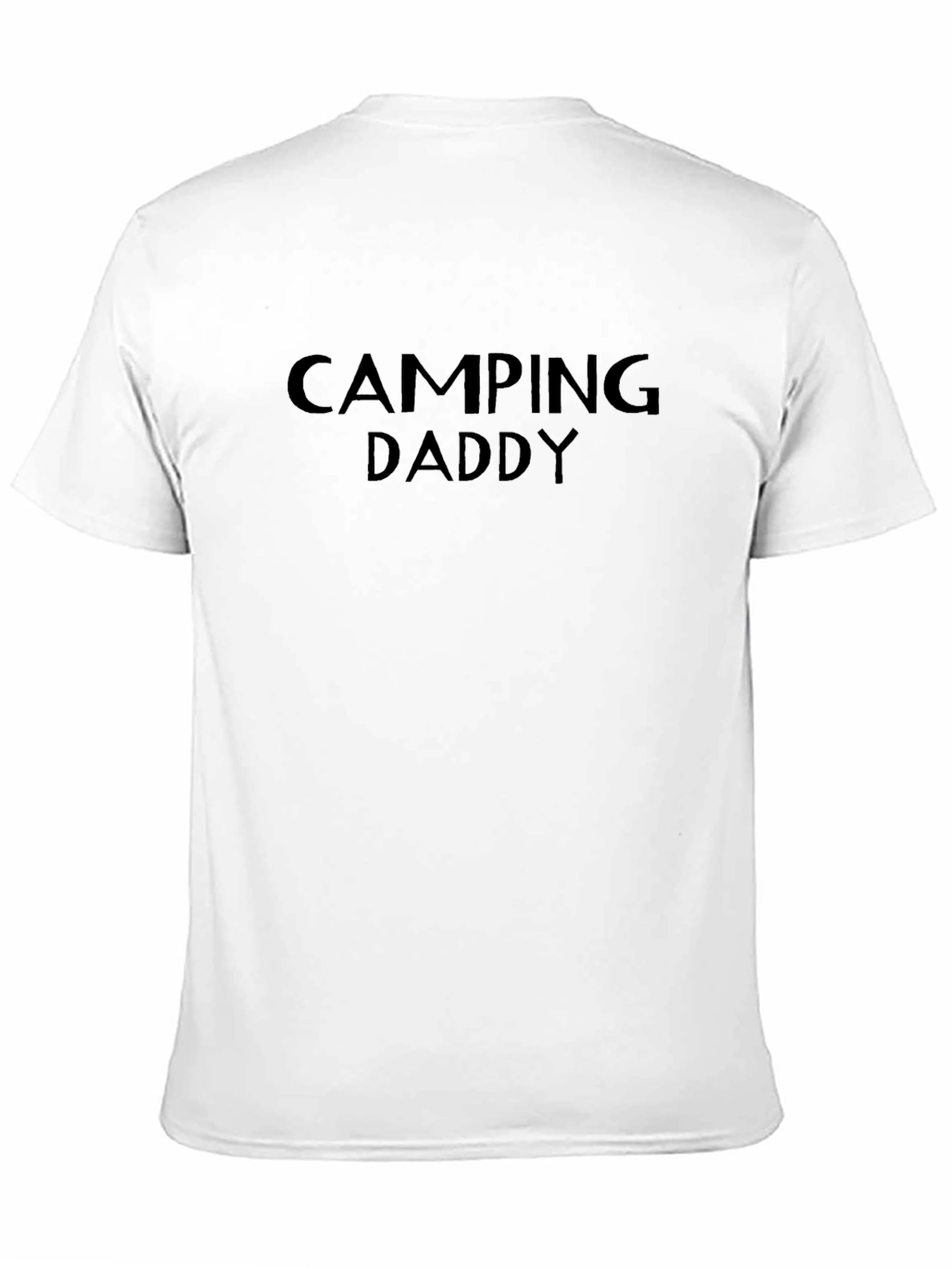 Camping Daddy Tee - Black Cotton Graphic T-Shirt