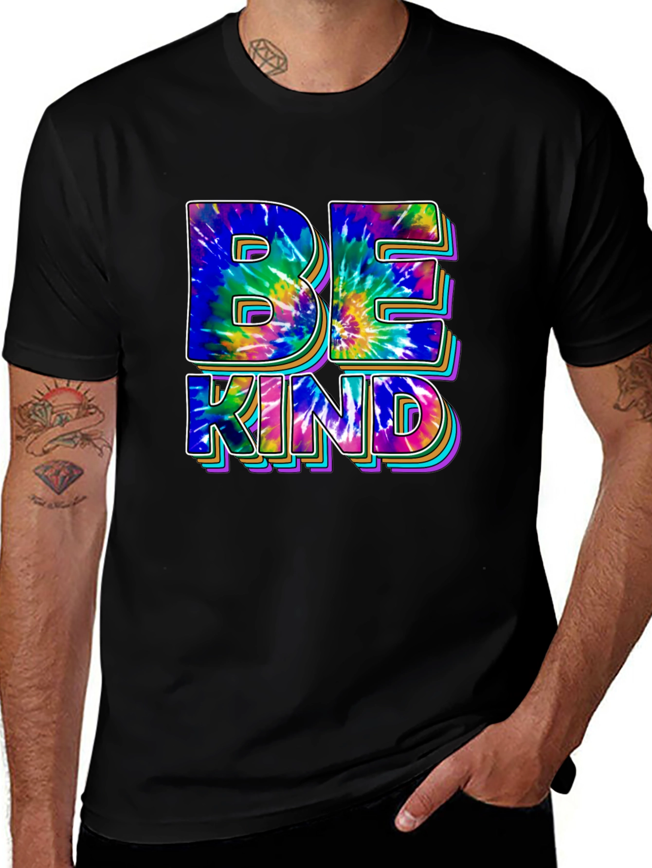 Be Kind Tie-Dye Graphic Tee