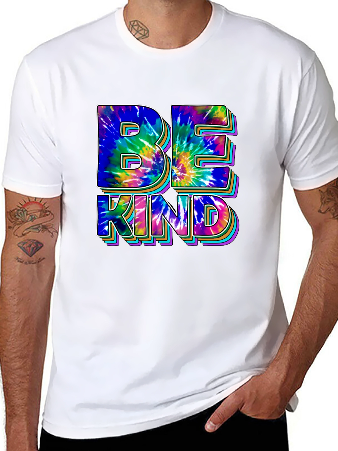 Be Kind Tie-Dye Graphic Tee