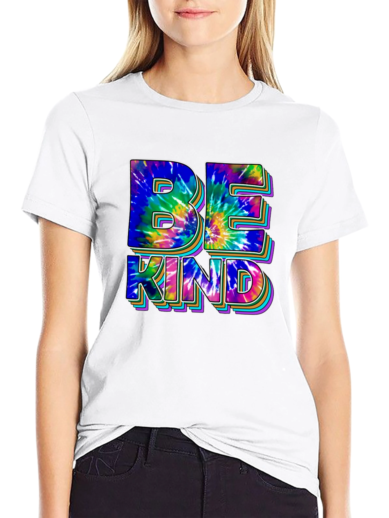 Be Kind Tie-Dye Graphic Tee