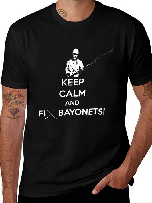 Keep Calm Fix Bayonets! Graphic Tee