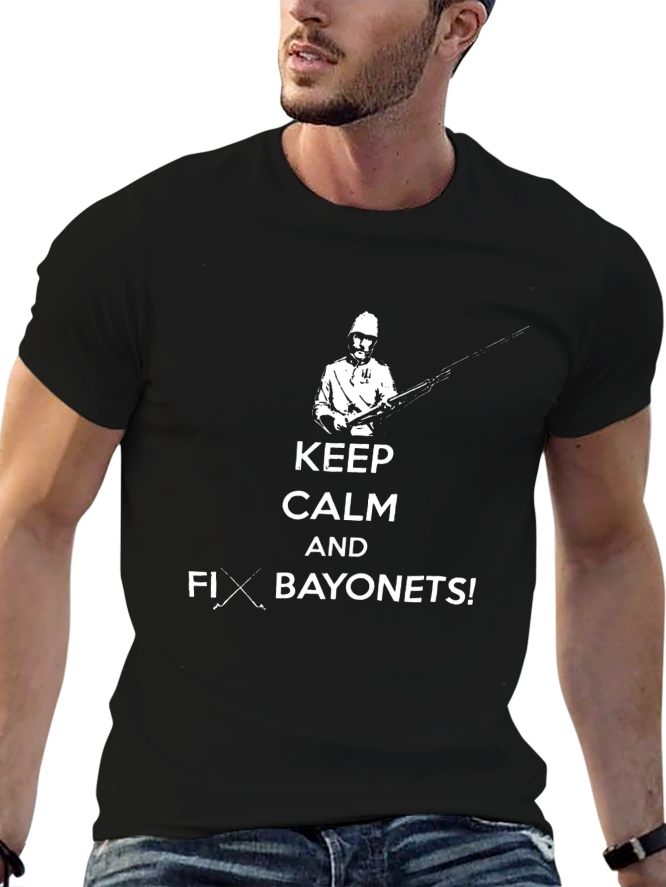 Keep Calm Fix Bayonets! Graphic Tee