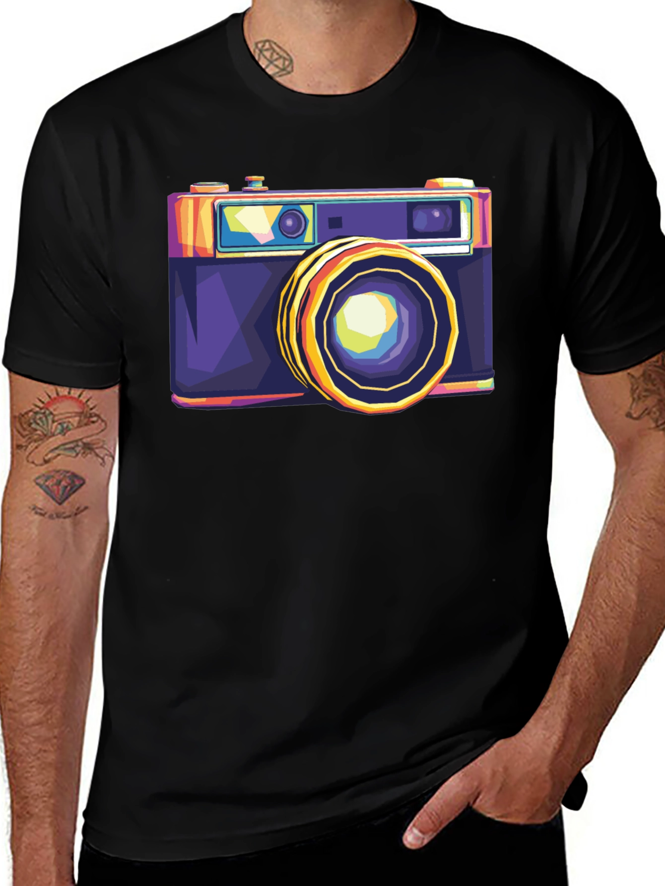 Retro Camera Graphic Tee - Cool Photographer T-Shirt