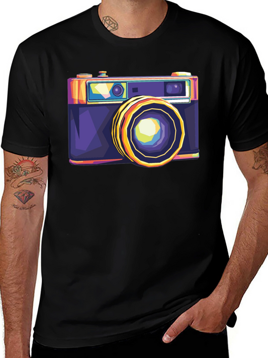 Retro Camera Graphic Tee - Cool Photographer T-Shirt