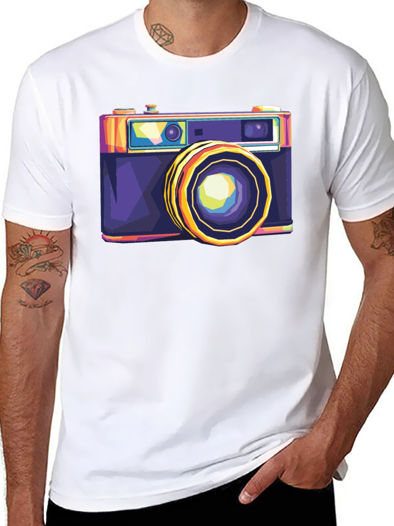 Retro Camera Graphic Tee - Cool Photographer T-Shirt