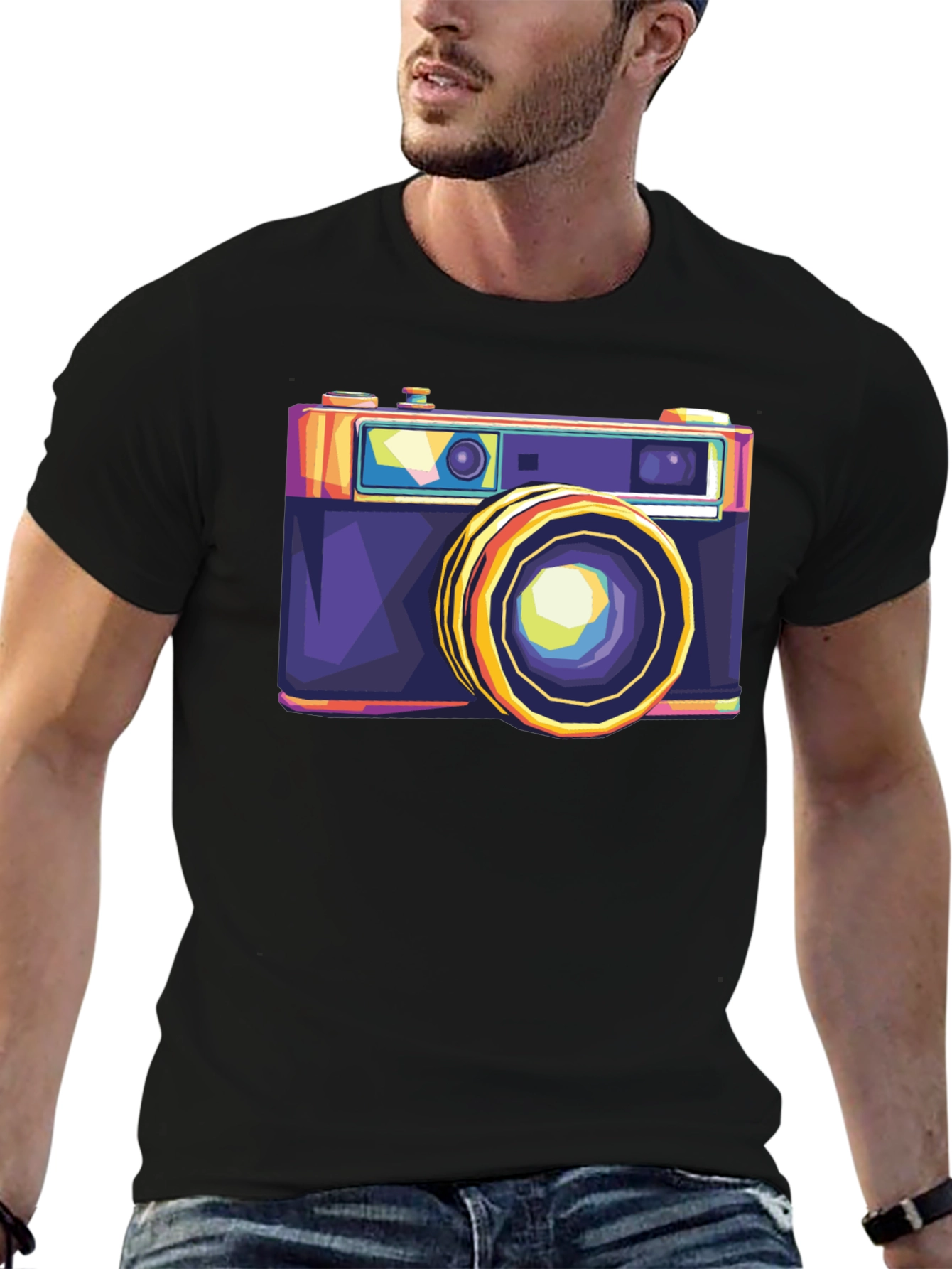 Retro Camera Graphic Tee - Cool Photographer T-Shirt