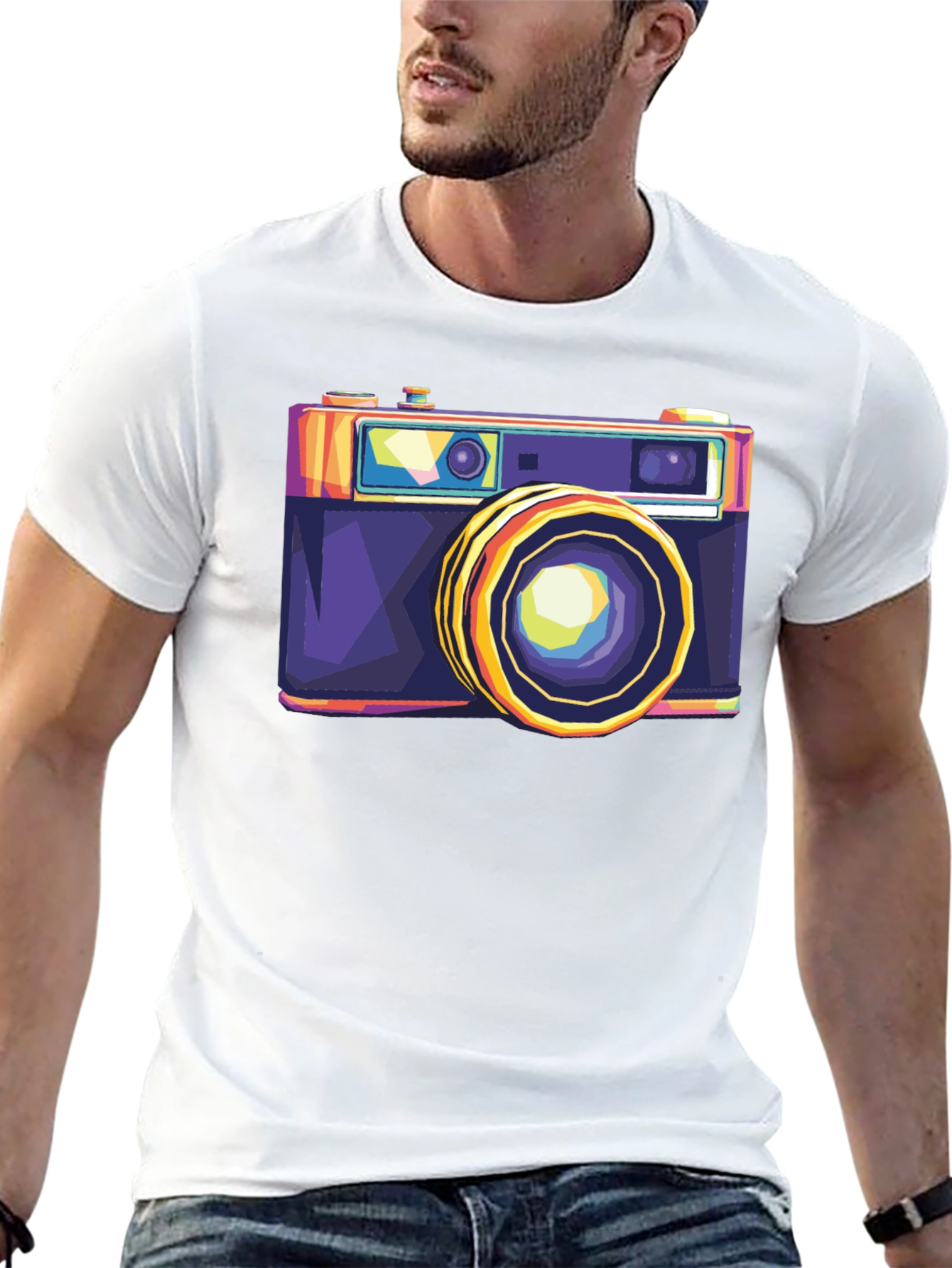 Retro Camera Graphic Tee - Cool Photographer T-Shirt