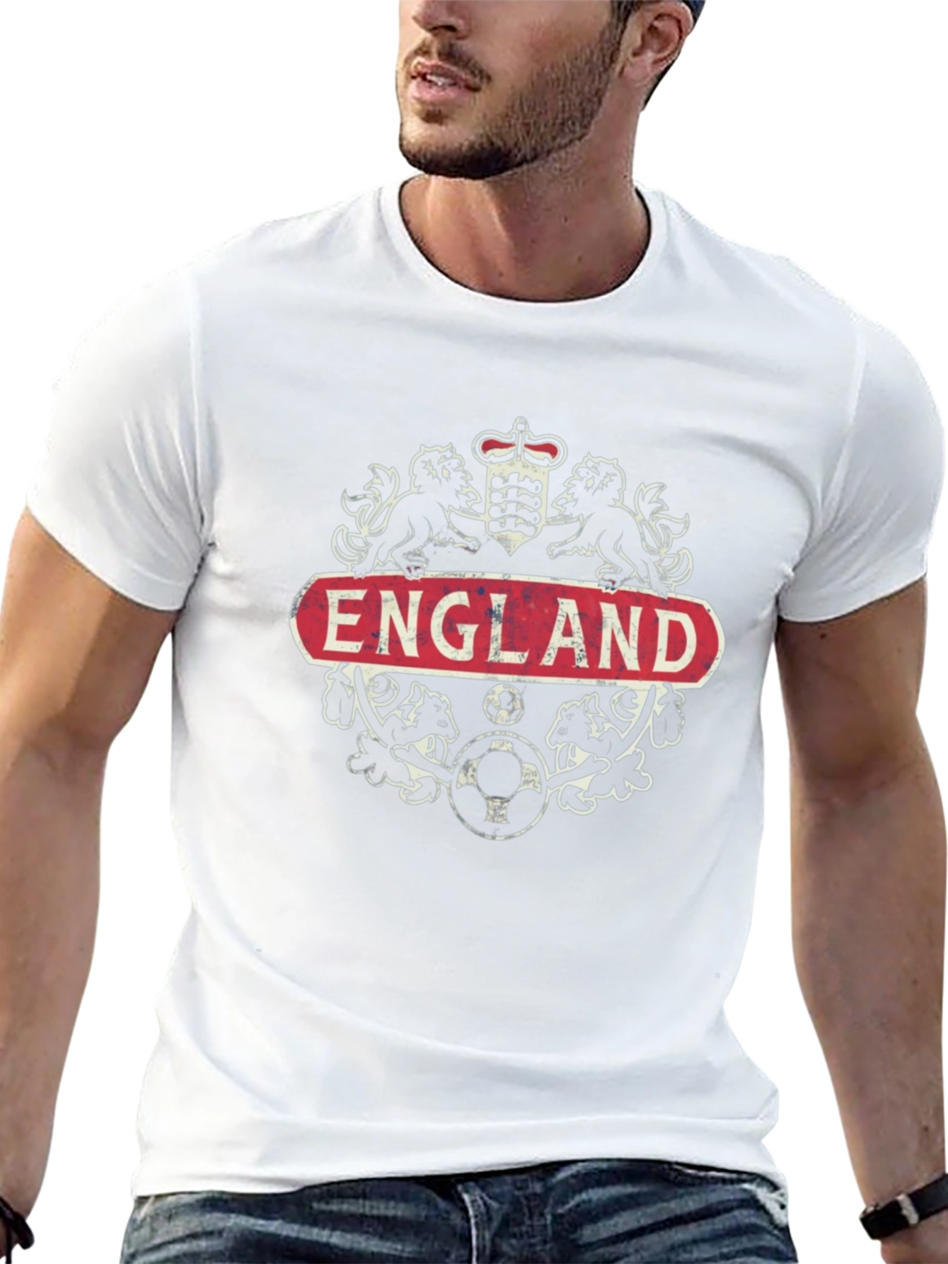 England Crest Soccer T-Shirt - Black