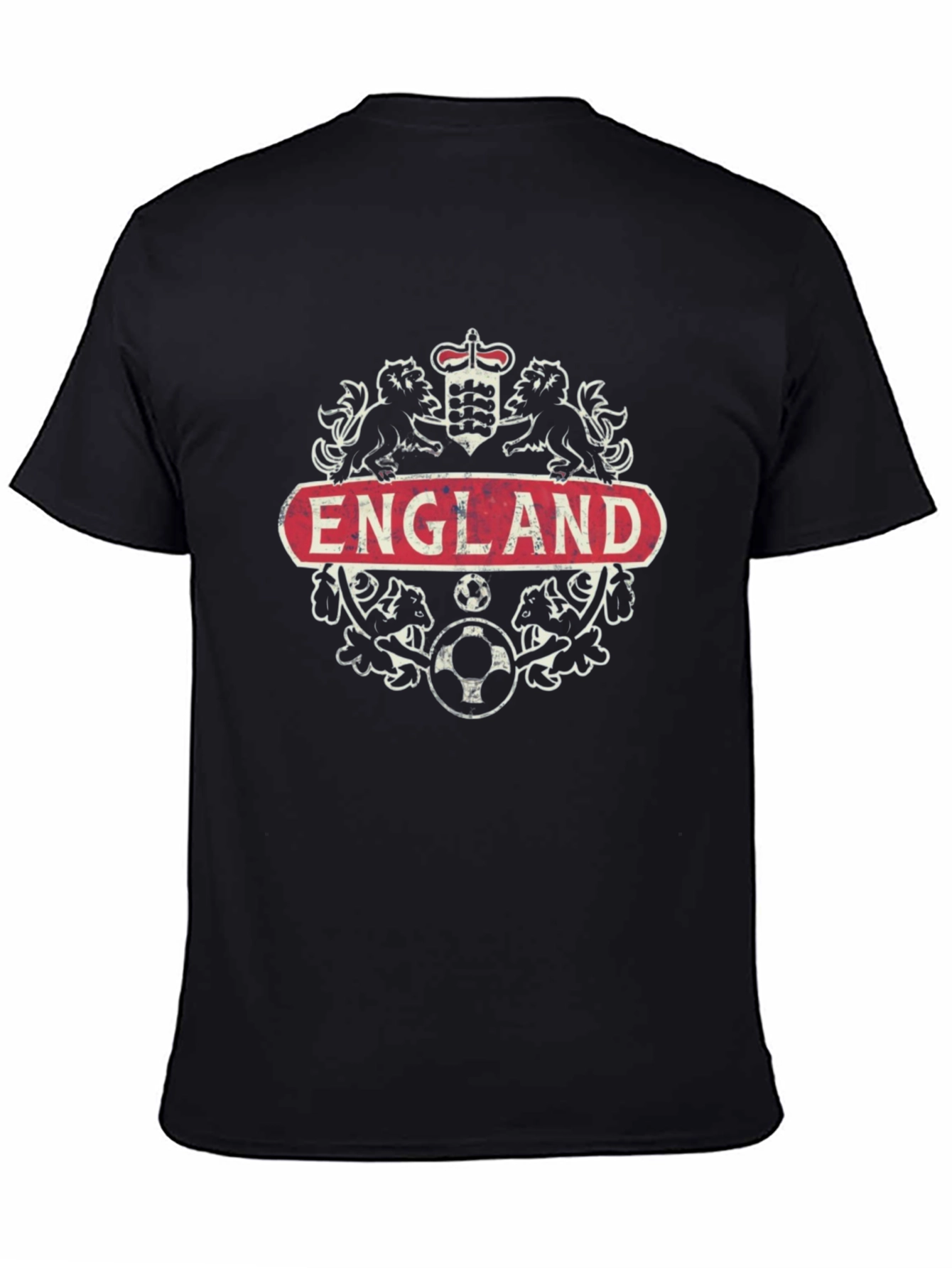 England Crest Soccer T-Shirt - Black