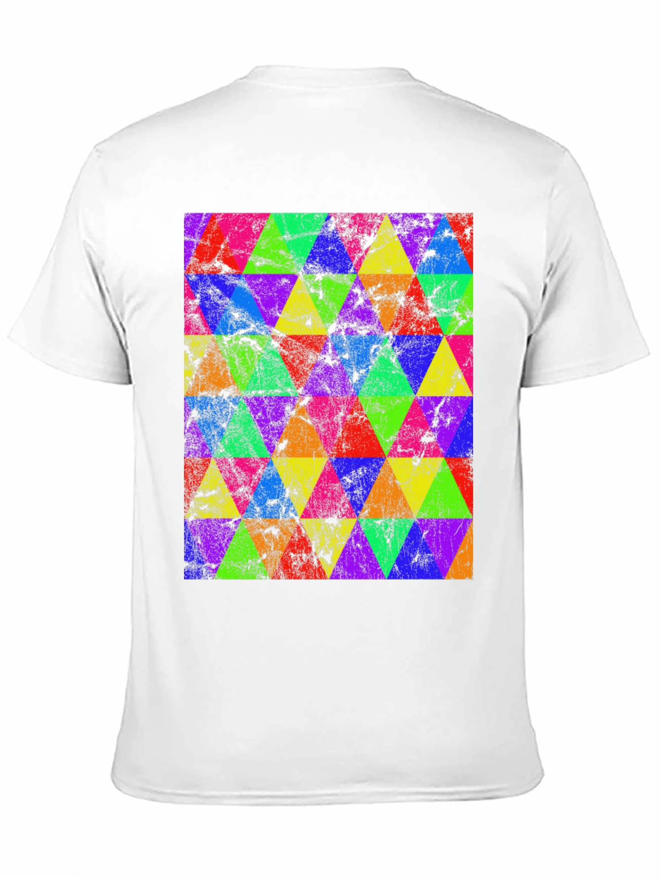 Retro Geometric Triangle T-Shirt