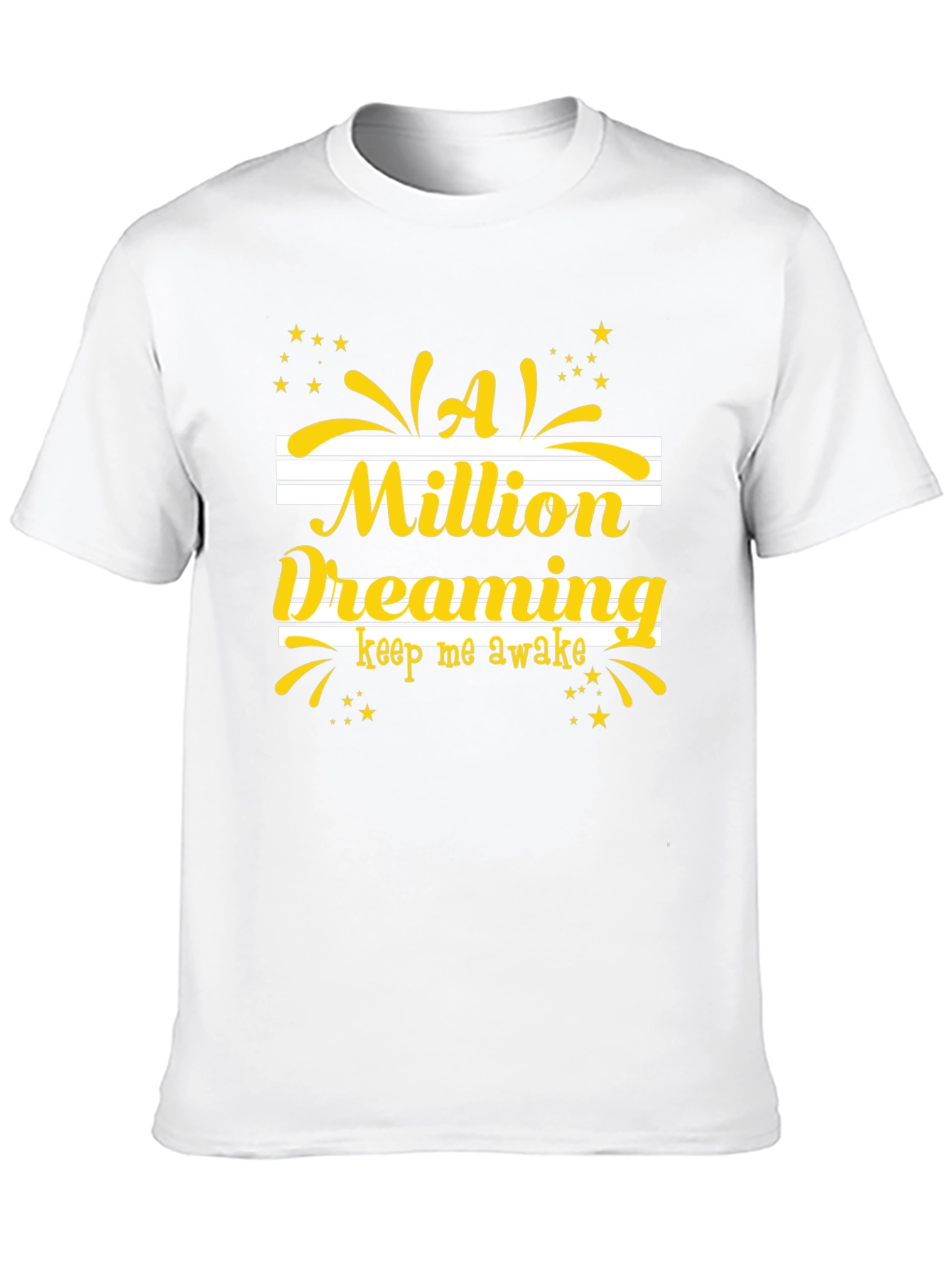 Dreaming Graphic Tee - Black Cotton T-Shirt