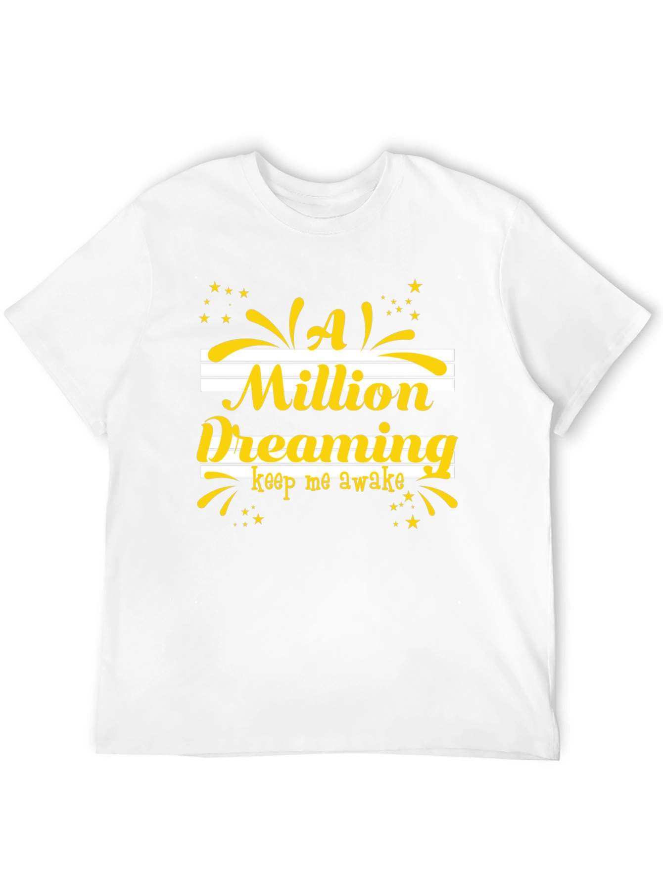 Dreaming Graphic Tee - Black Cotton T-Shirt