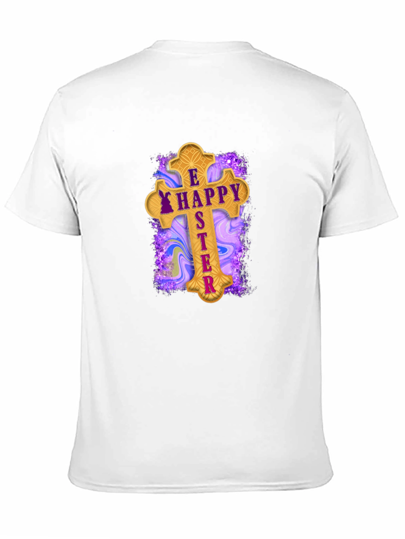 Happy Easter Cross Graphic T-Shirt