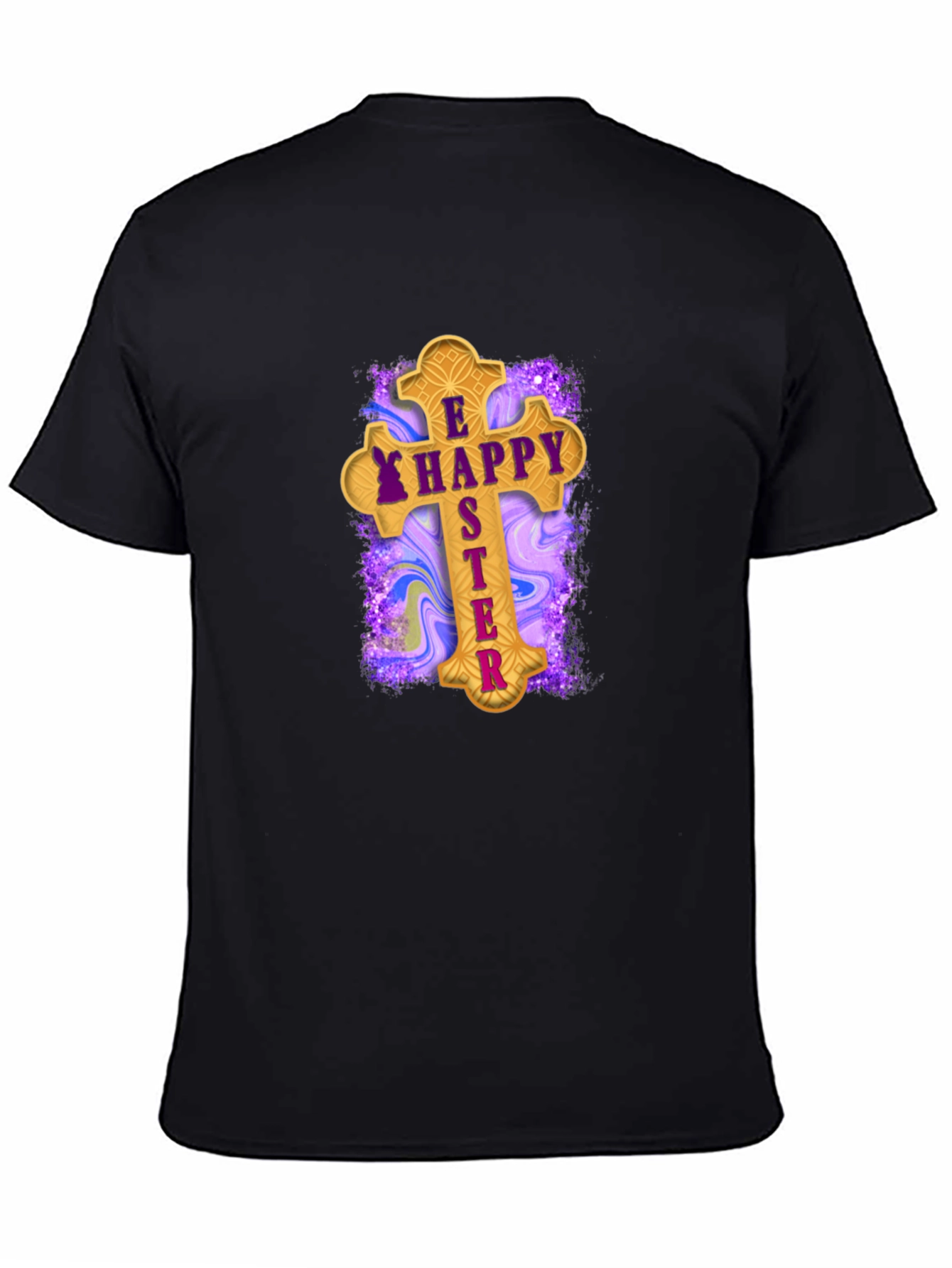 Happy Easter Cross Graphic T-Shirt