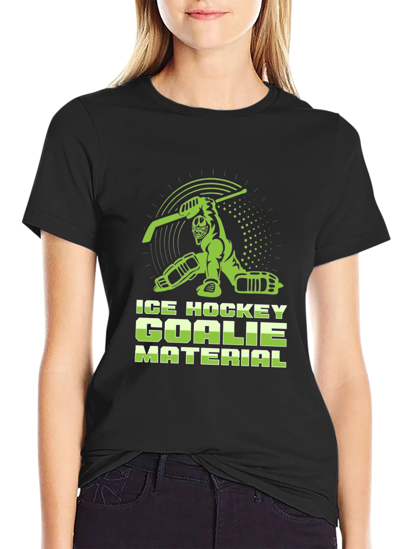 Ice Hockey Goalie Material T-Shirt