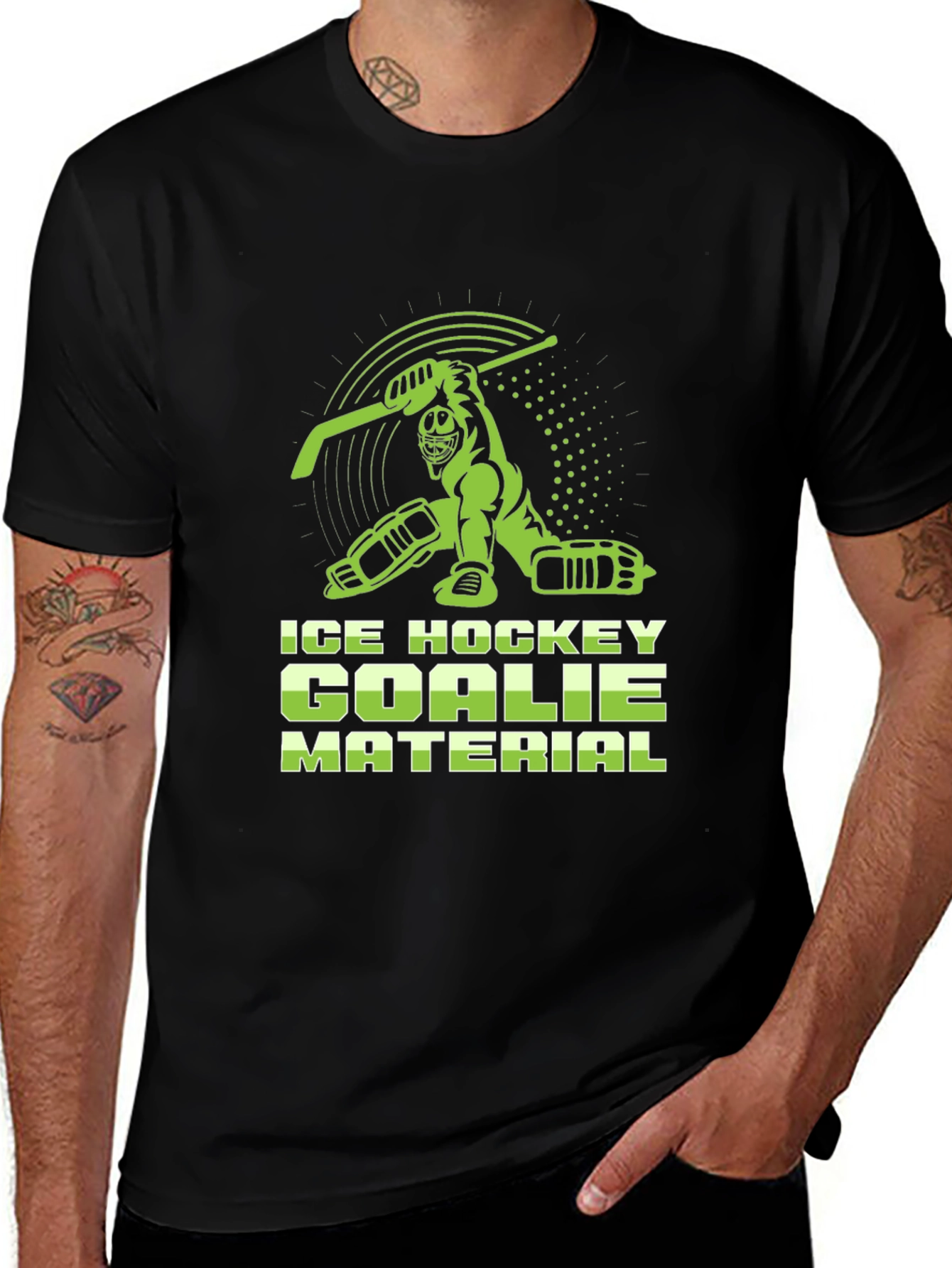 Ice Hockey Goalie Material T-Shirt