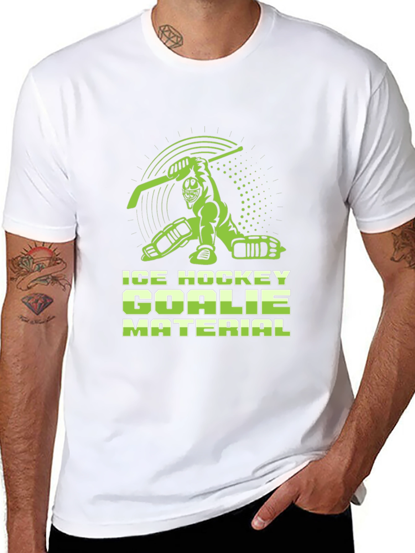 Ice Hockey Goalie Material T-Shirt