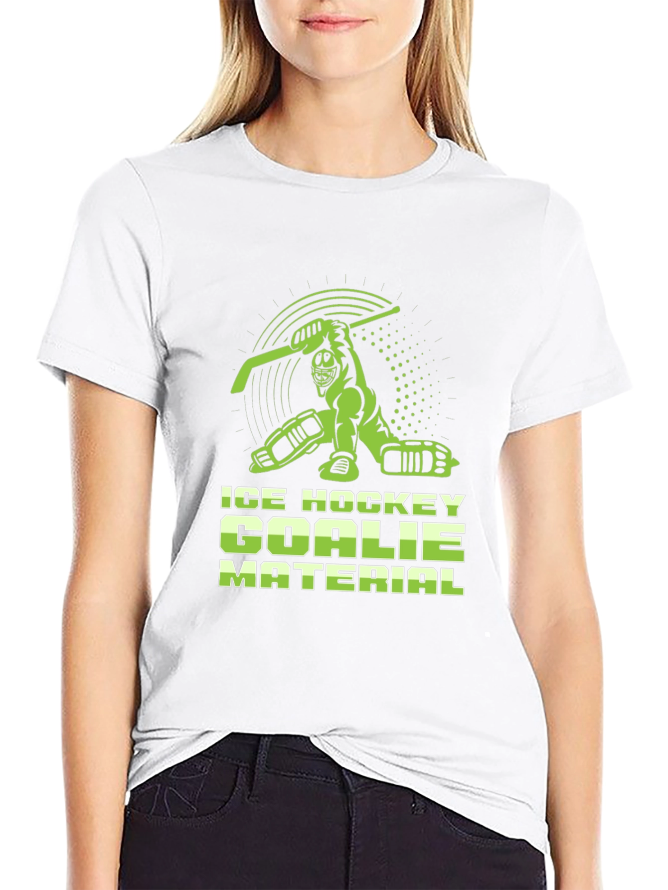 Ice Hockey Goalie Material T-Shirt