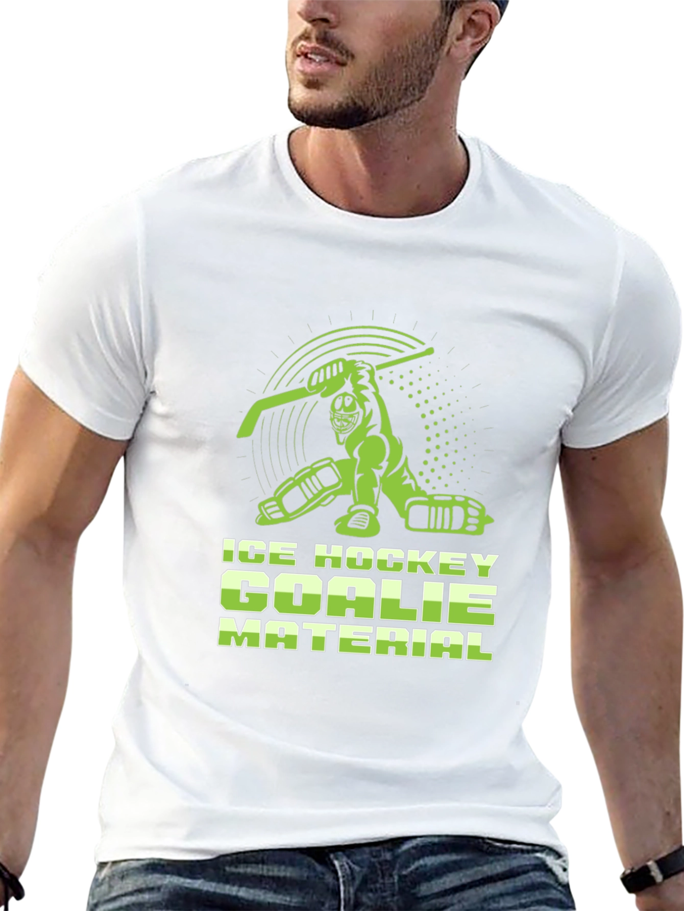 Ice Hockey Goalie Material T-Shirt
