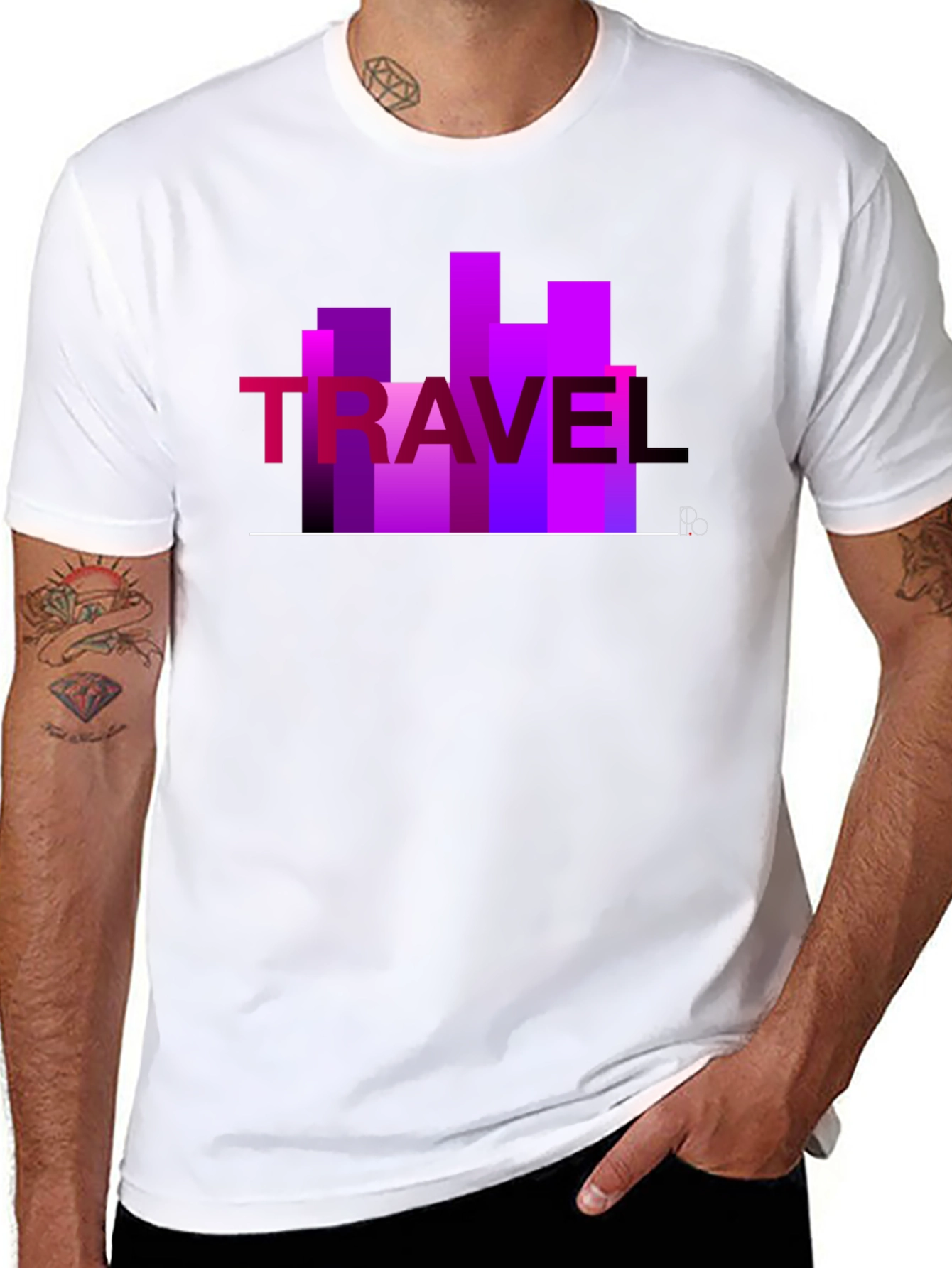 Travel Graphic T-Shirt - Cityscape Design