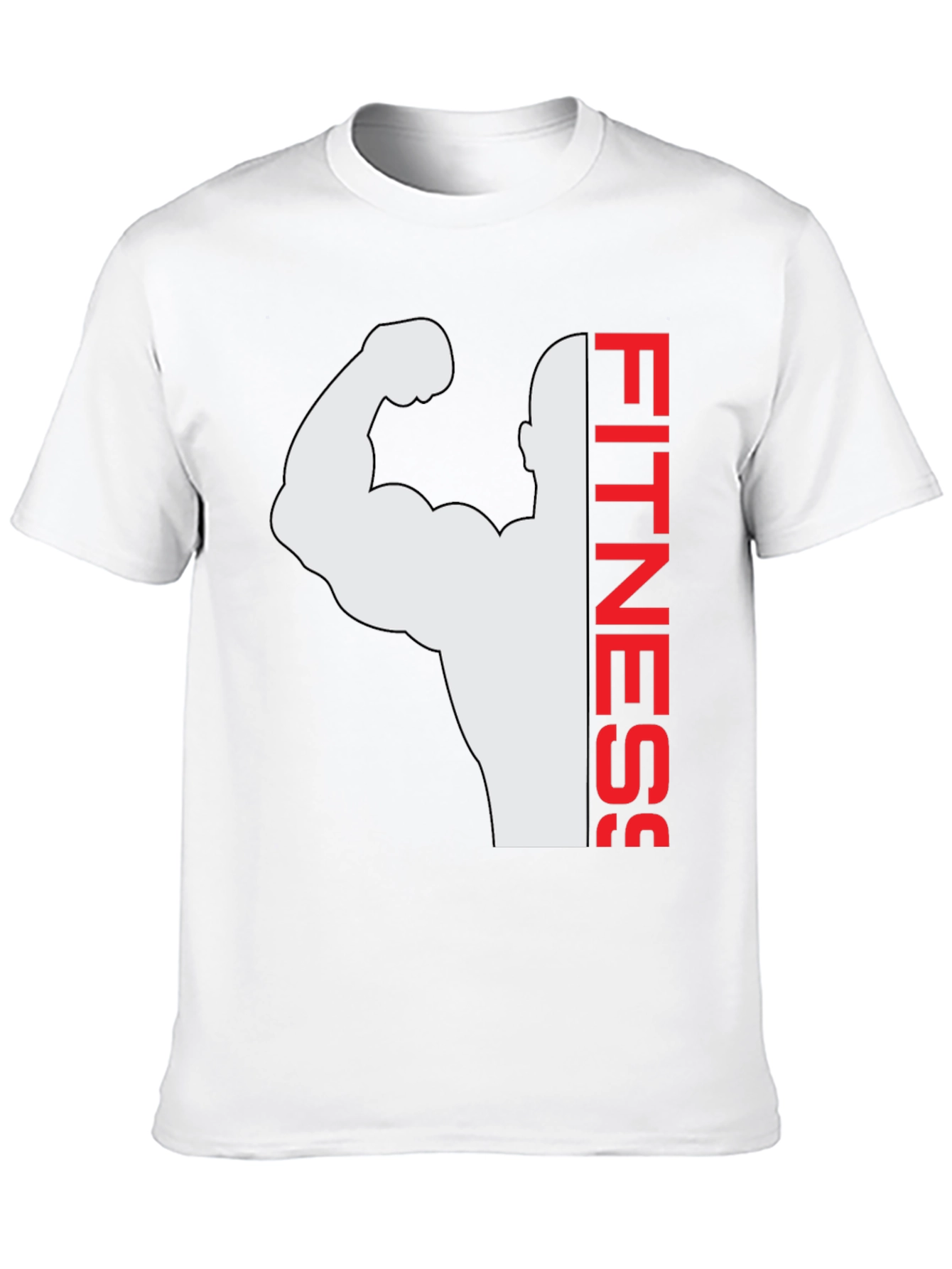 Fitness Graphic Tee - Black Bodybuilder Shirt