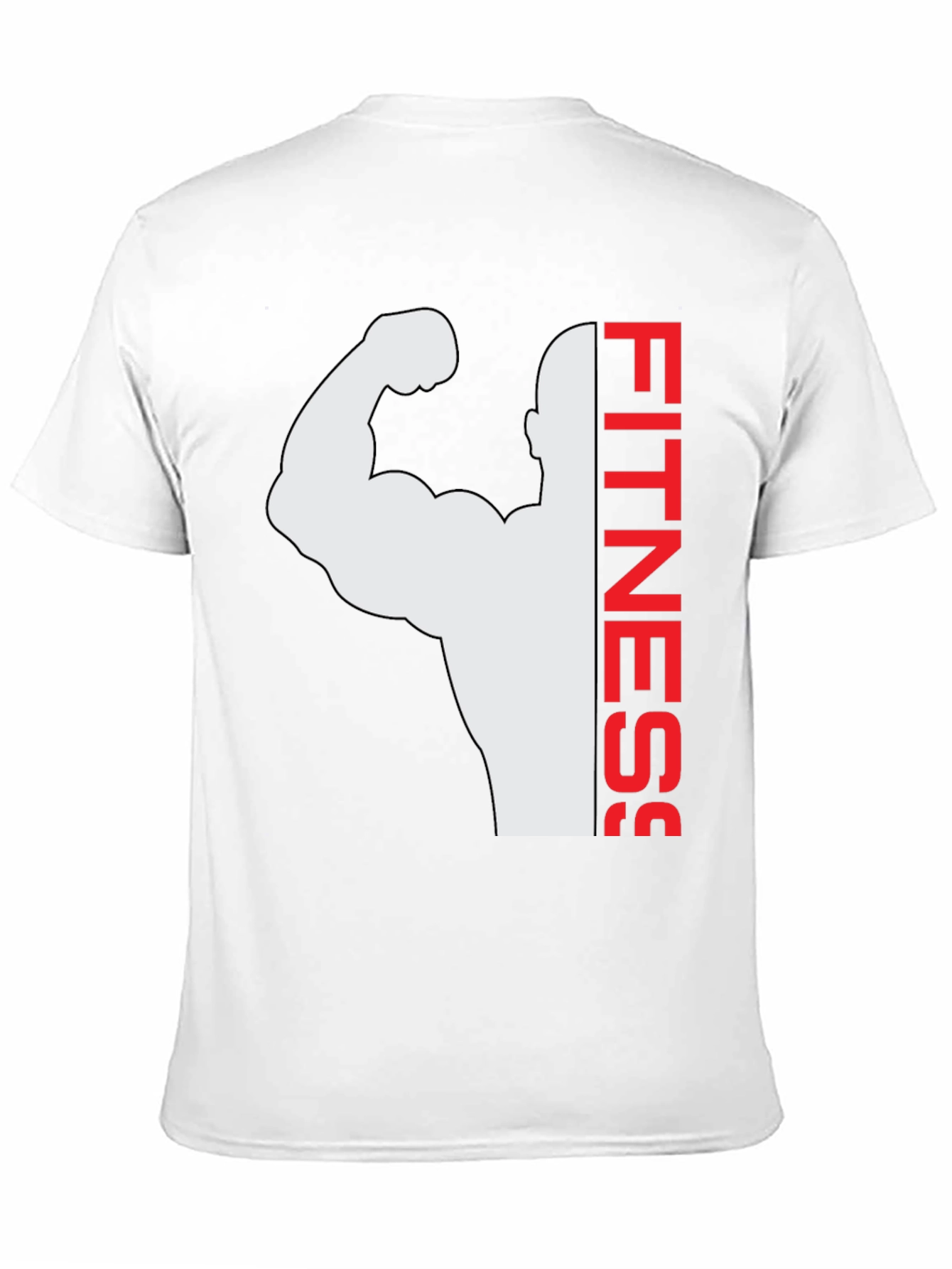 Fitness Graphic Tee - Black Bodybuilder Shirt