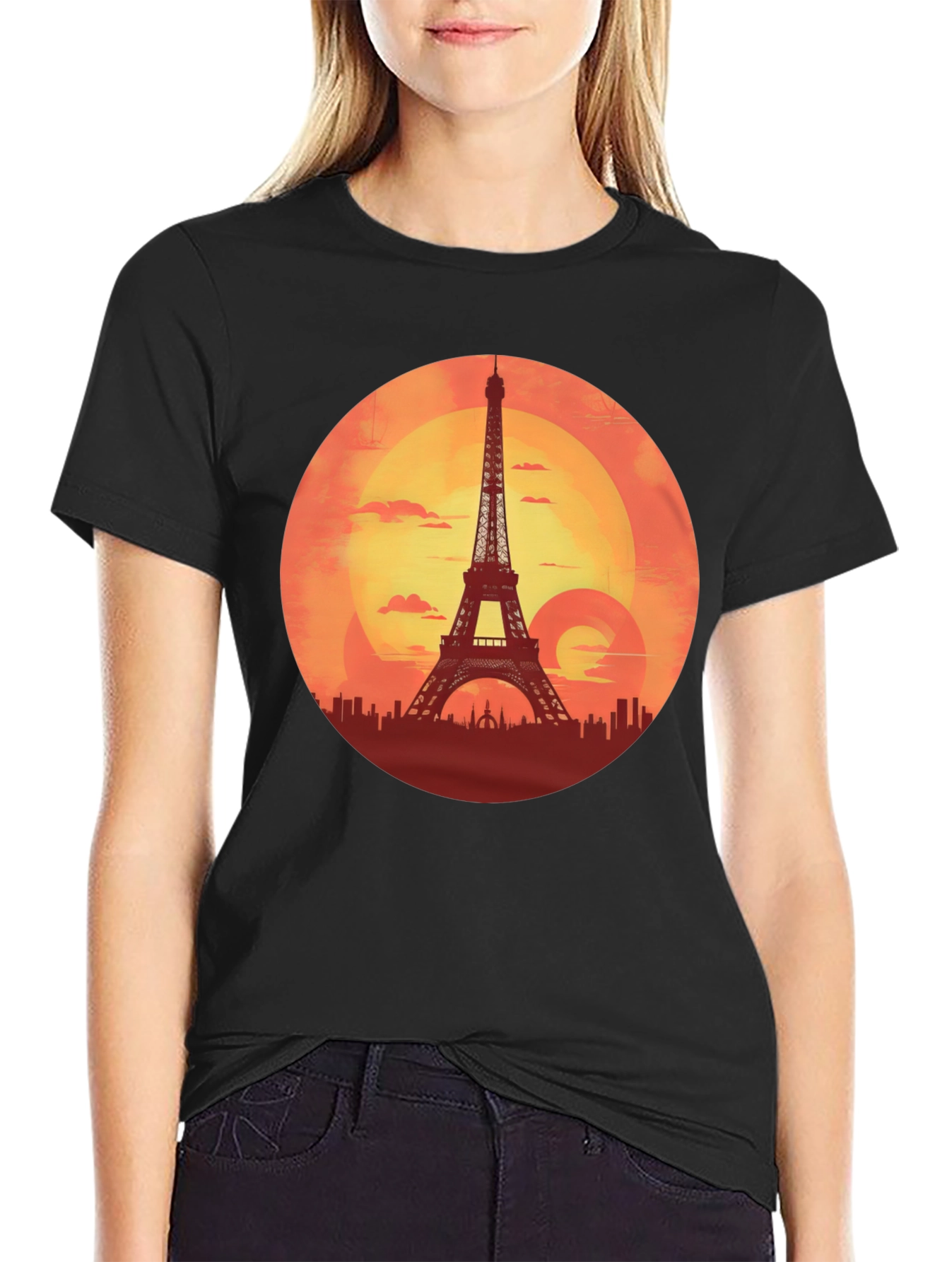 Paris Sunset Graphic Tee