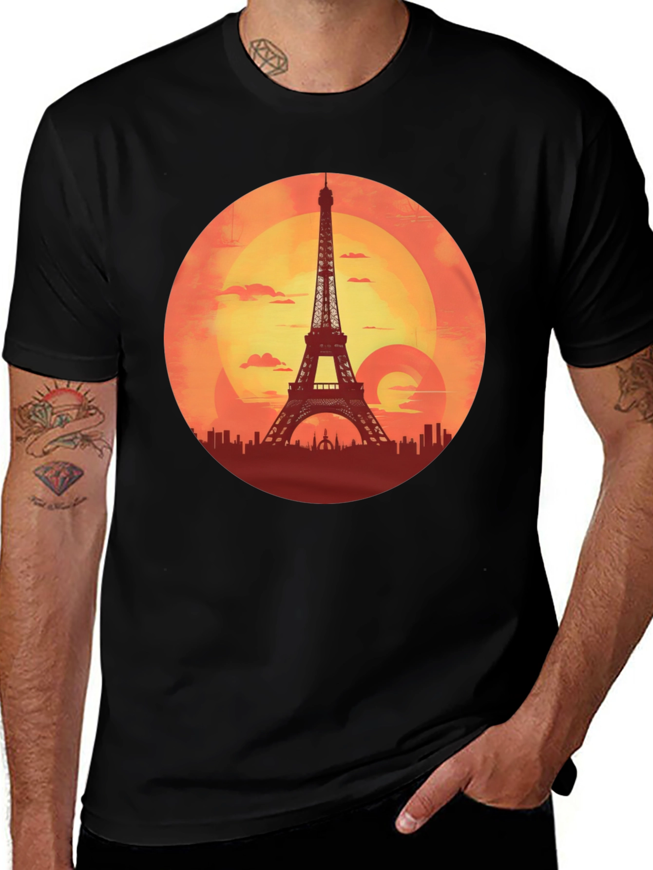 Paris Sunset Graphic Tee