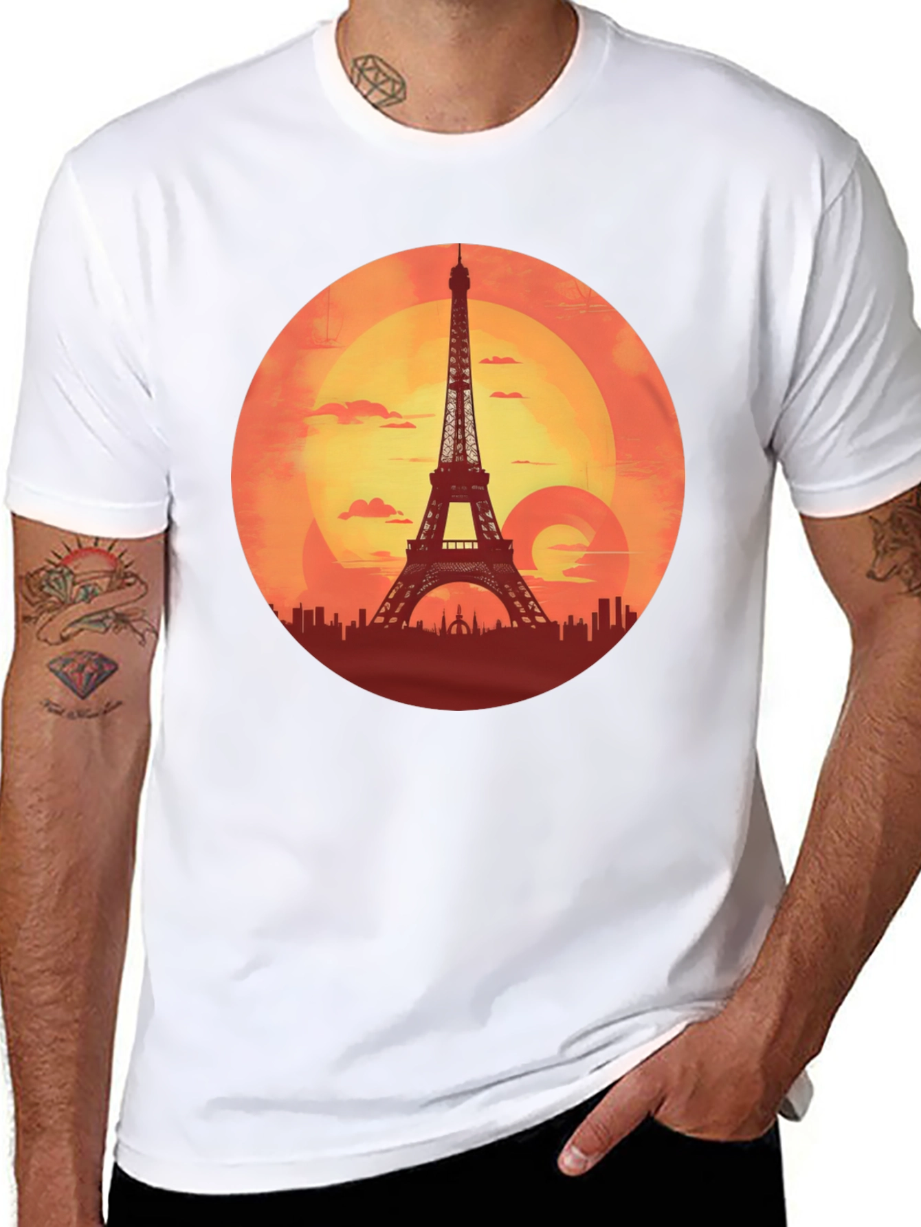 Paris Sunset Graphic Tee